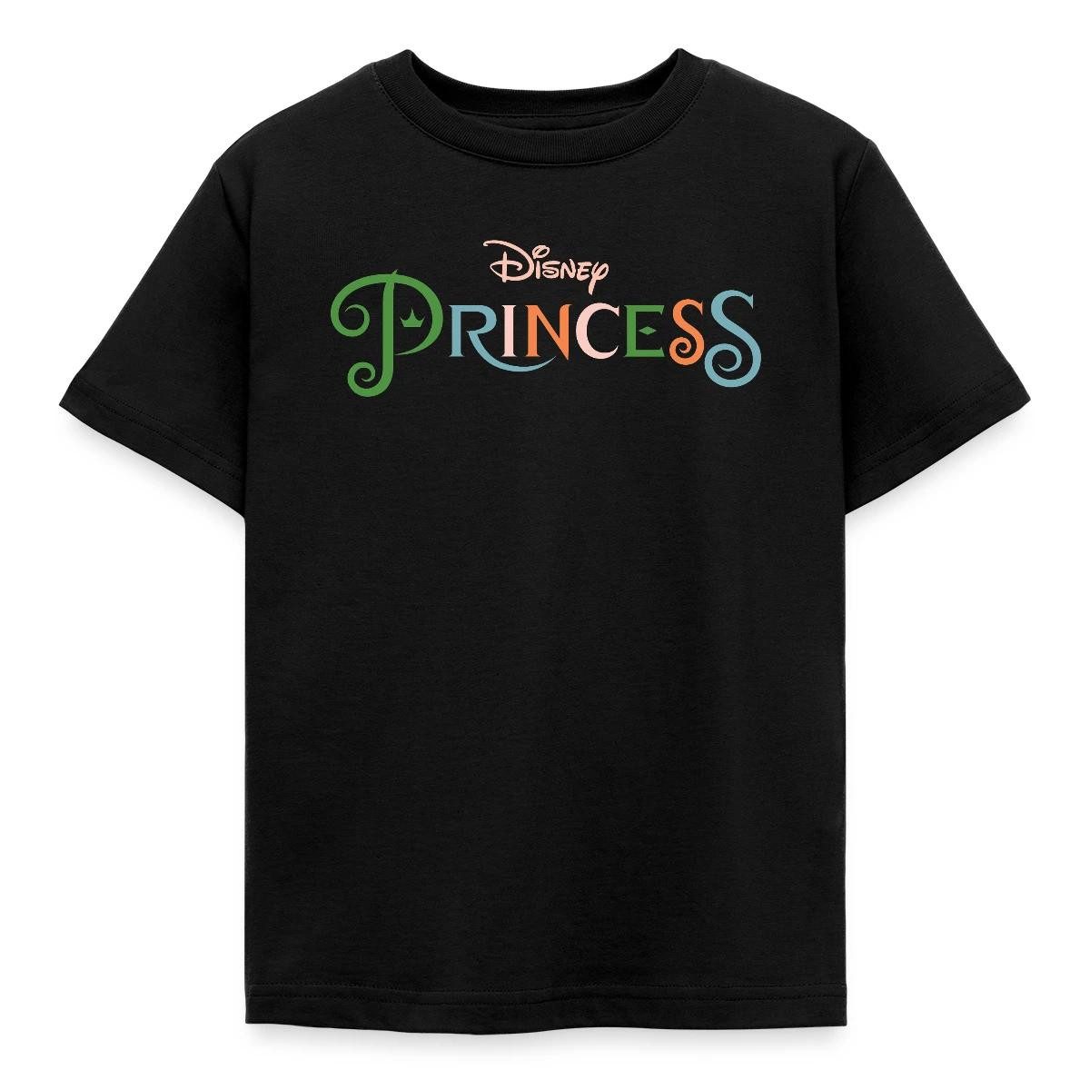 Spreadshirt T-Shirt Disney Prinzessinnen Schriftzug Kinder T-Shirt (1-tlg)
