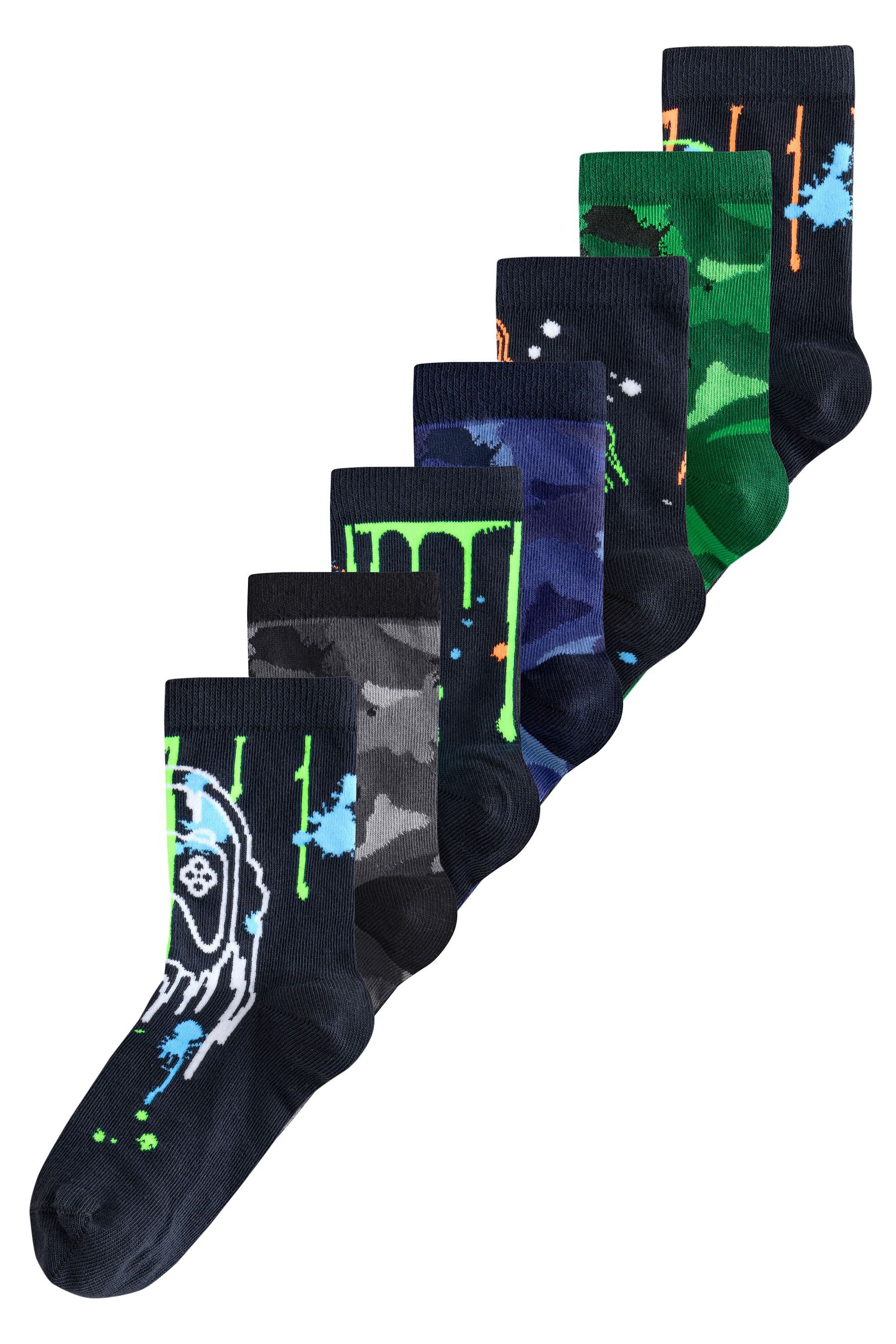 Next Basicsocken Socken mit hohem Baumwollanteil, 7er-Pack (7-Paar)