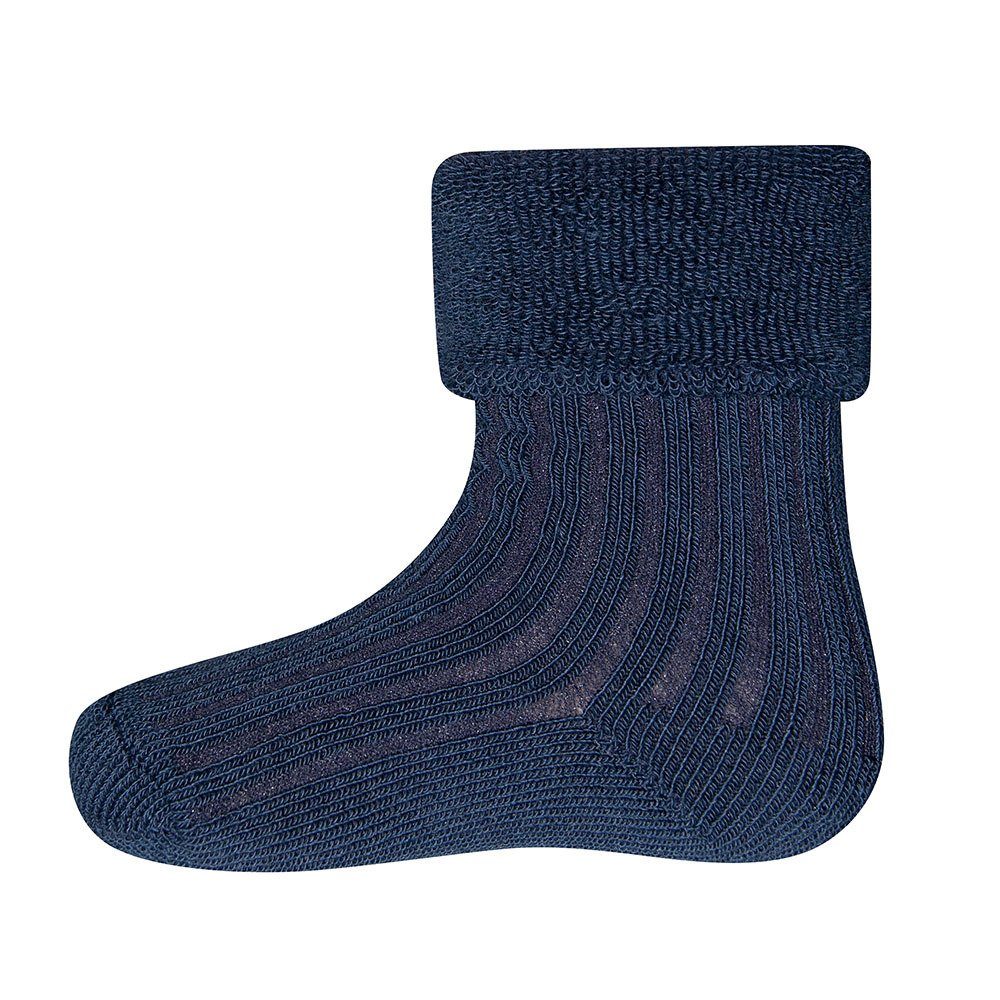 Socken (4-Paar) Ewers Struktur Socken blau