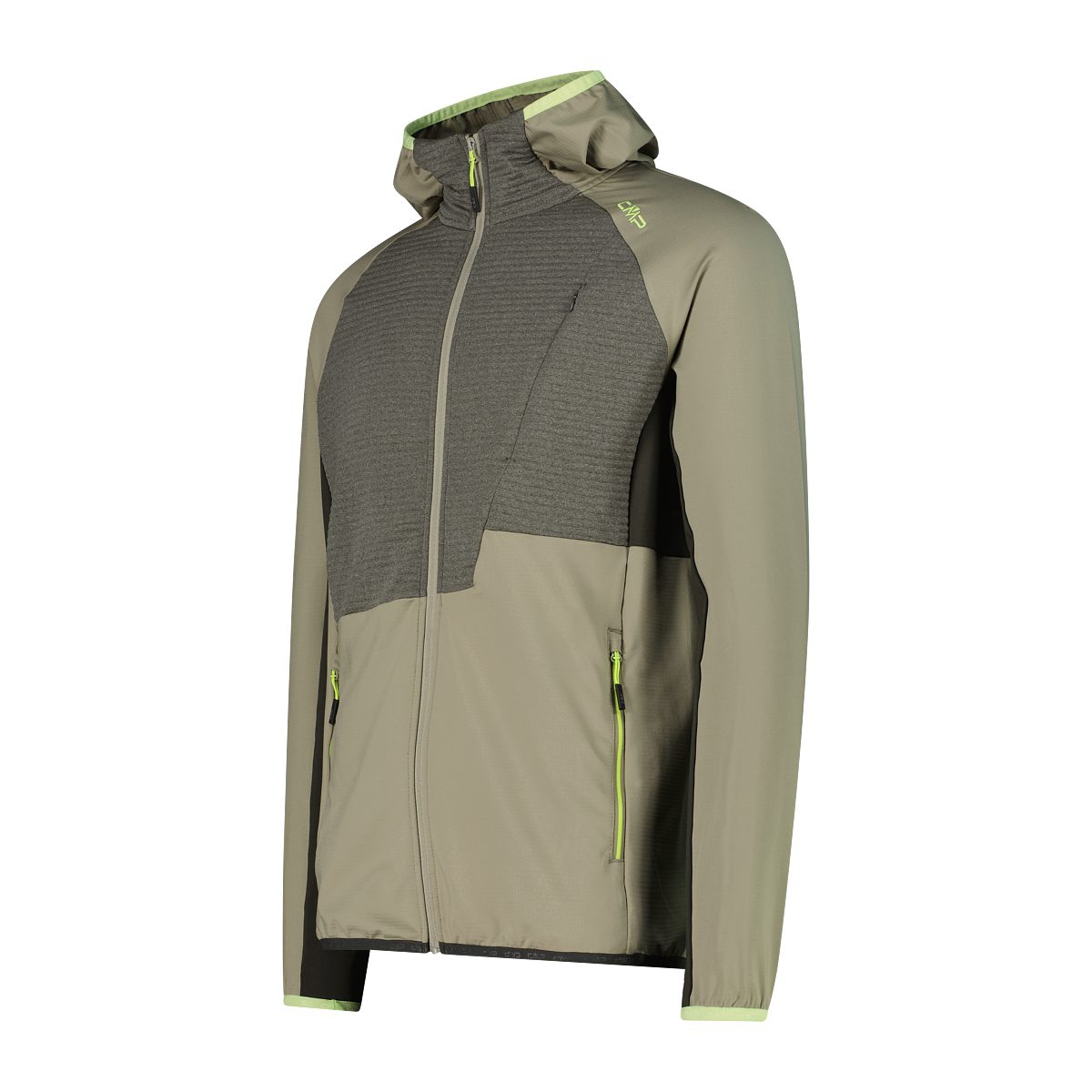 CMP Longsleeve MAN JACKET FIX HOOD SAGE