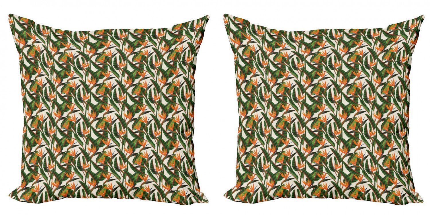 Kissenbezüge Modern Accent Doppelseitiger Digitaldruck, Sommer Jungle Abakuhaus Botanisch Stück), Exotische (2