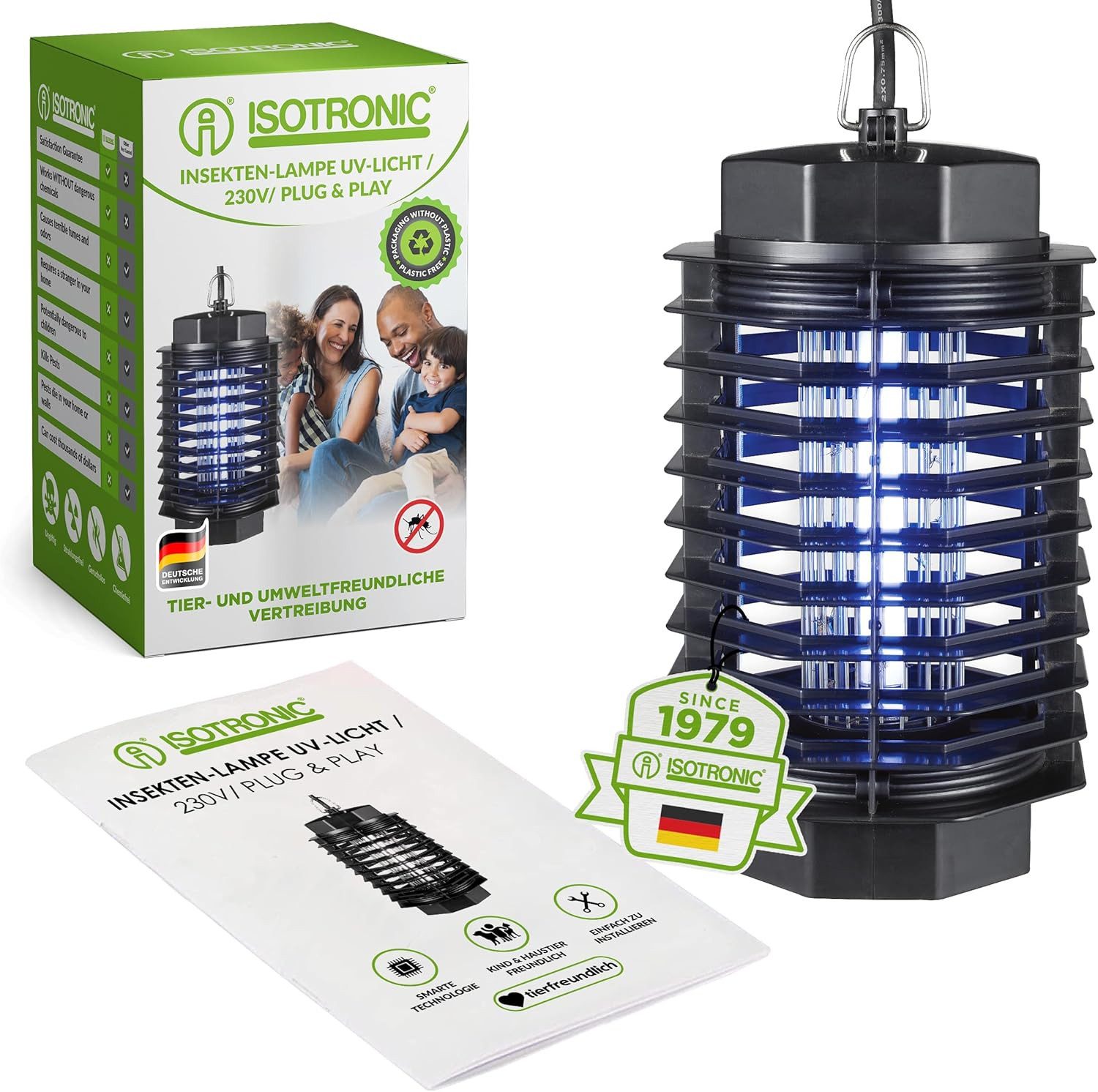 ISOTRONIC Insektenfalle Insektenlampe 230V