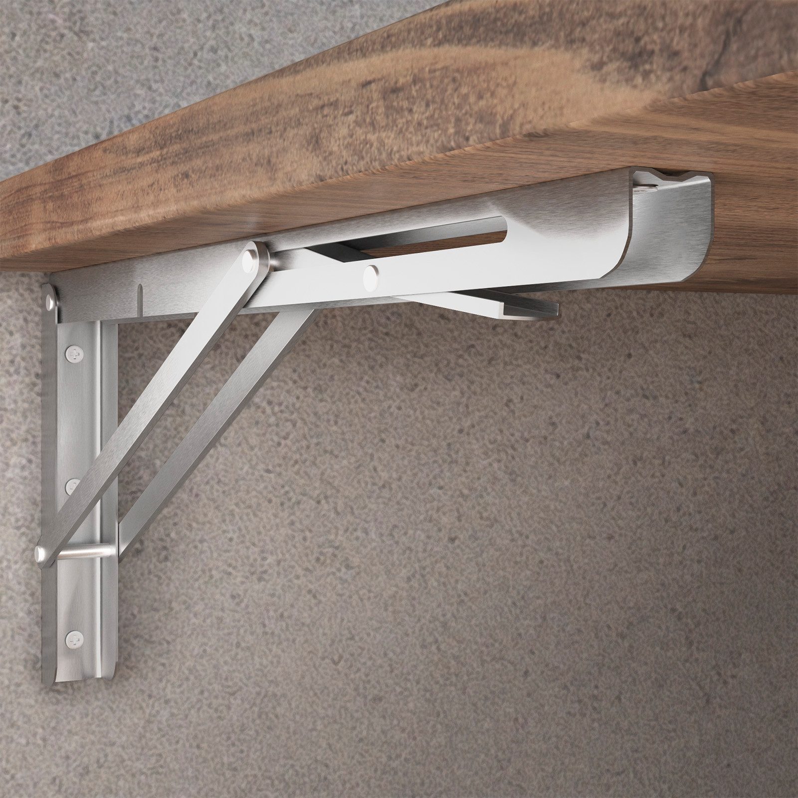 SO-TECH® Wandregalhalter 1 Paar Schwerlast Klappkonsolen Tragkraft bis 150 günstig online kaufen