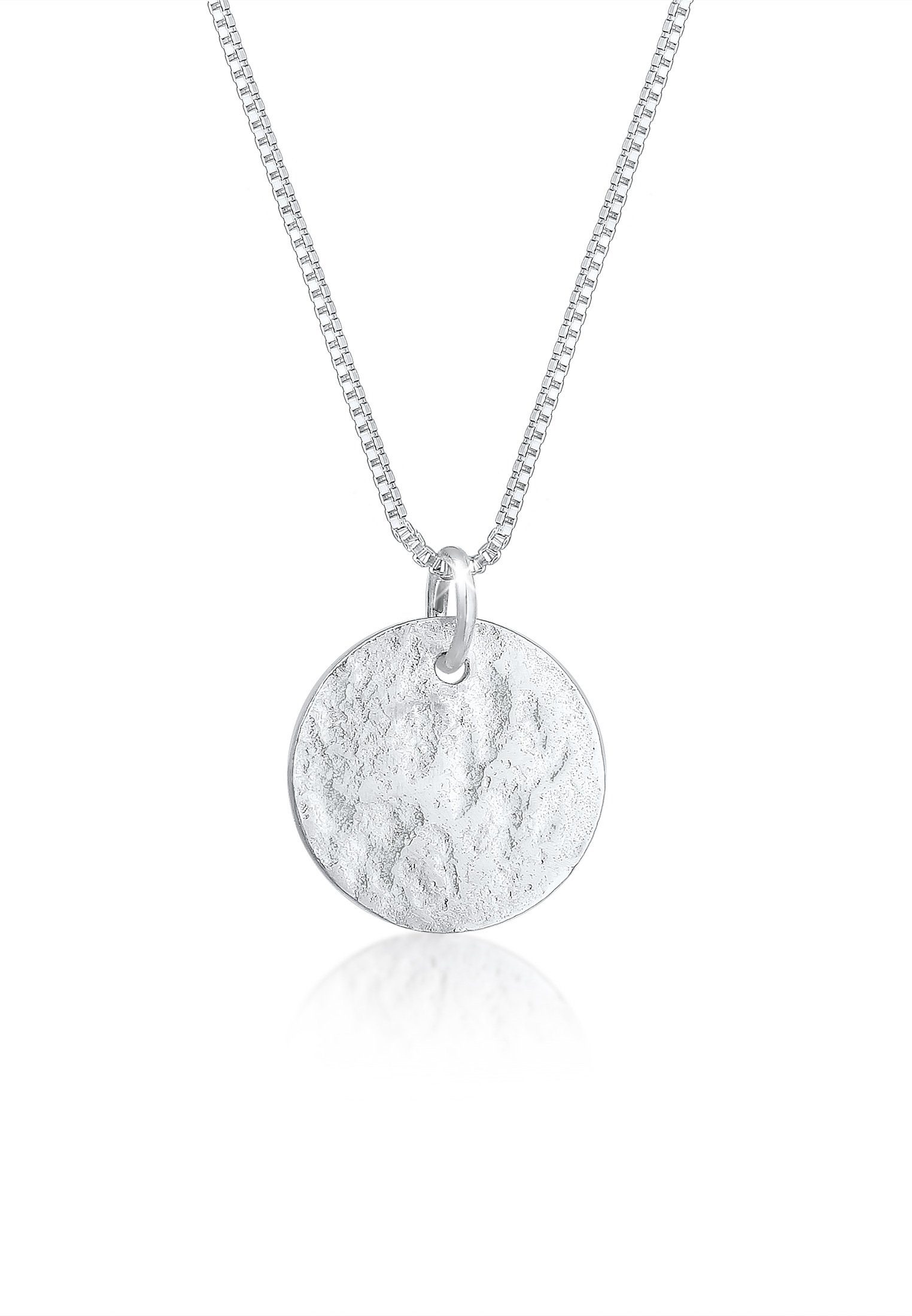 Elli Kette mit Anhänger Plättchen Organic 925 Sterling Silber, Geo günstig online kaufen