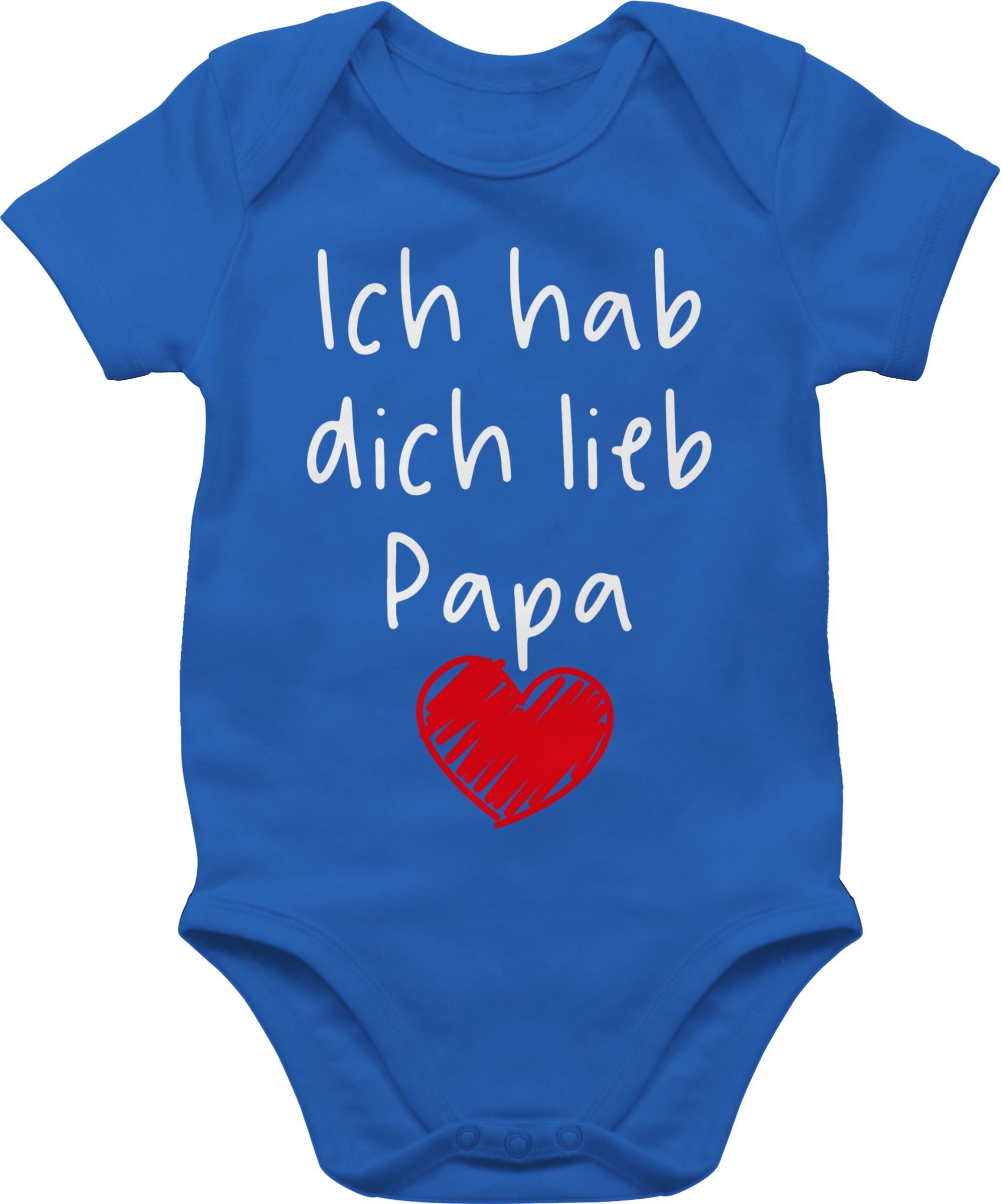Shirtracer Shirtbody »Ich hab dich lieb Papa Herz weiß Geschenk