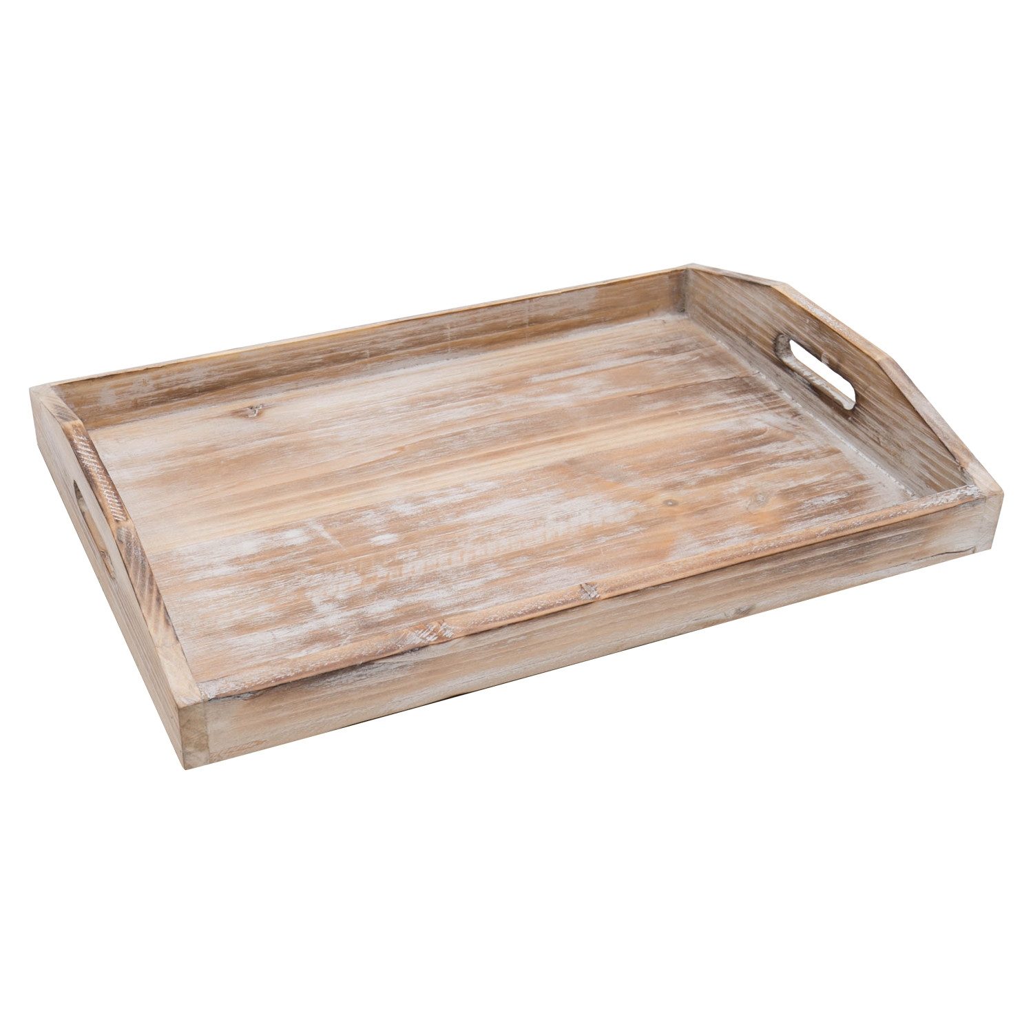 HMF Dekotablett Deko Tablett aus Holz im Vintage Design (3er Set, versch. G günstig online kaufen