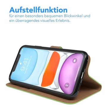EAZY CASE Handyhülle Bookstyle Farbig für Apple iPhone 11, Schutzhülle mit Standfunktion Kartenfach Handytasche aufklappbar Etui