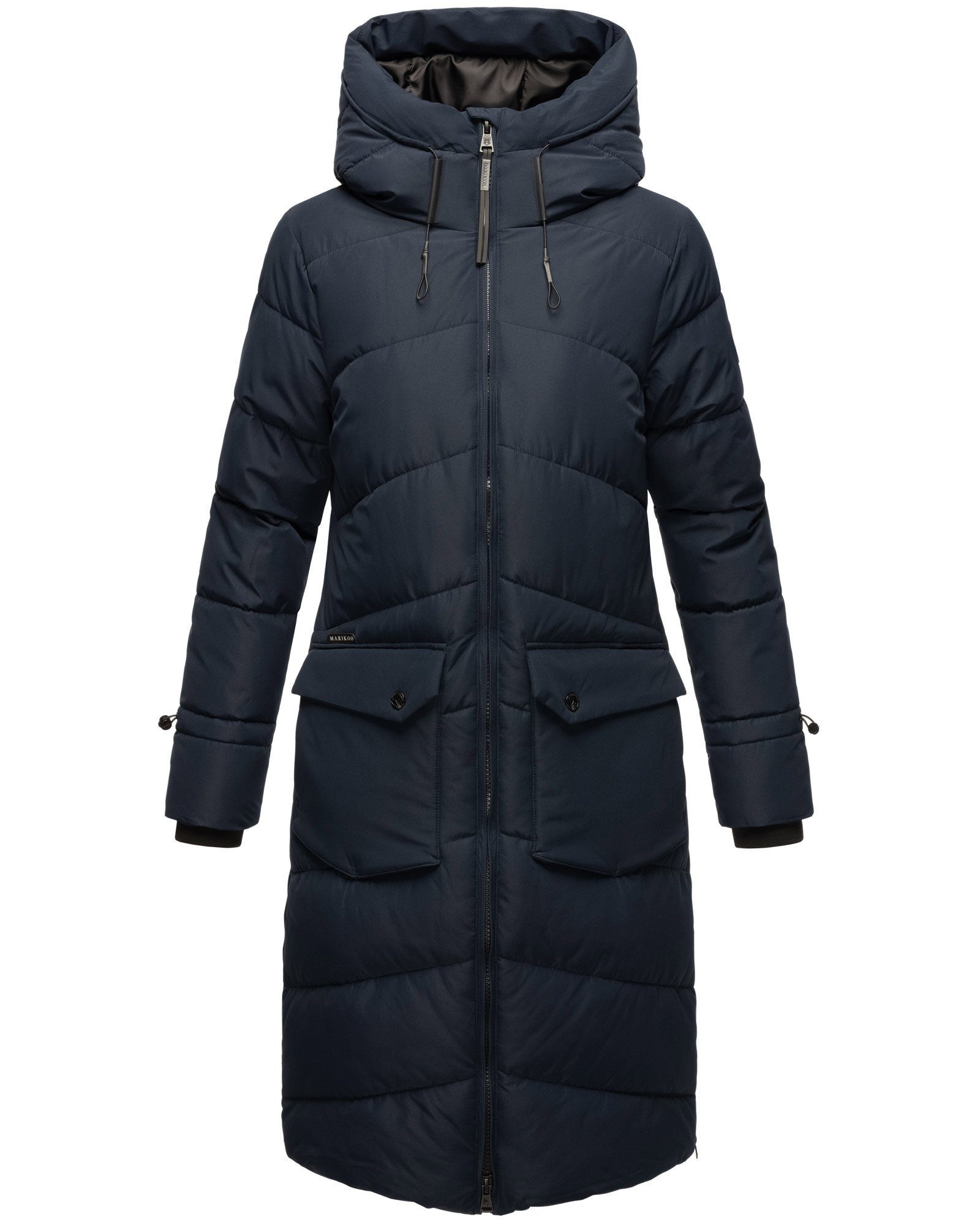 Marikoo Winterjacke Tomomii XVI warmer Winter Stepp Mantel mit Kapuze