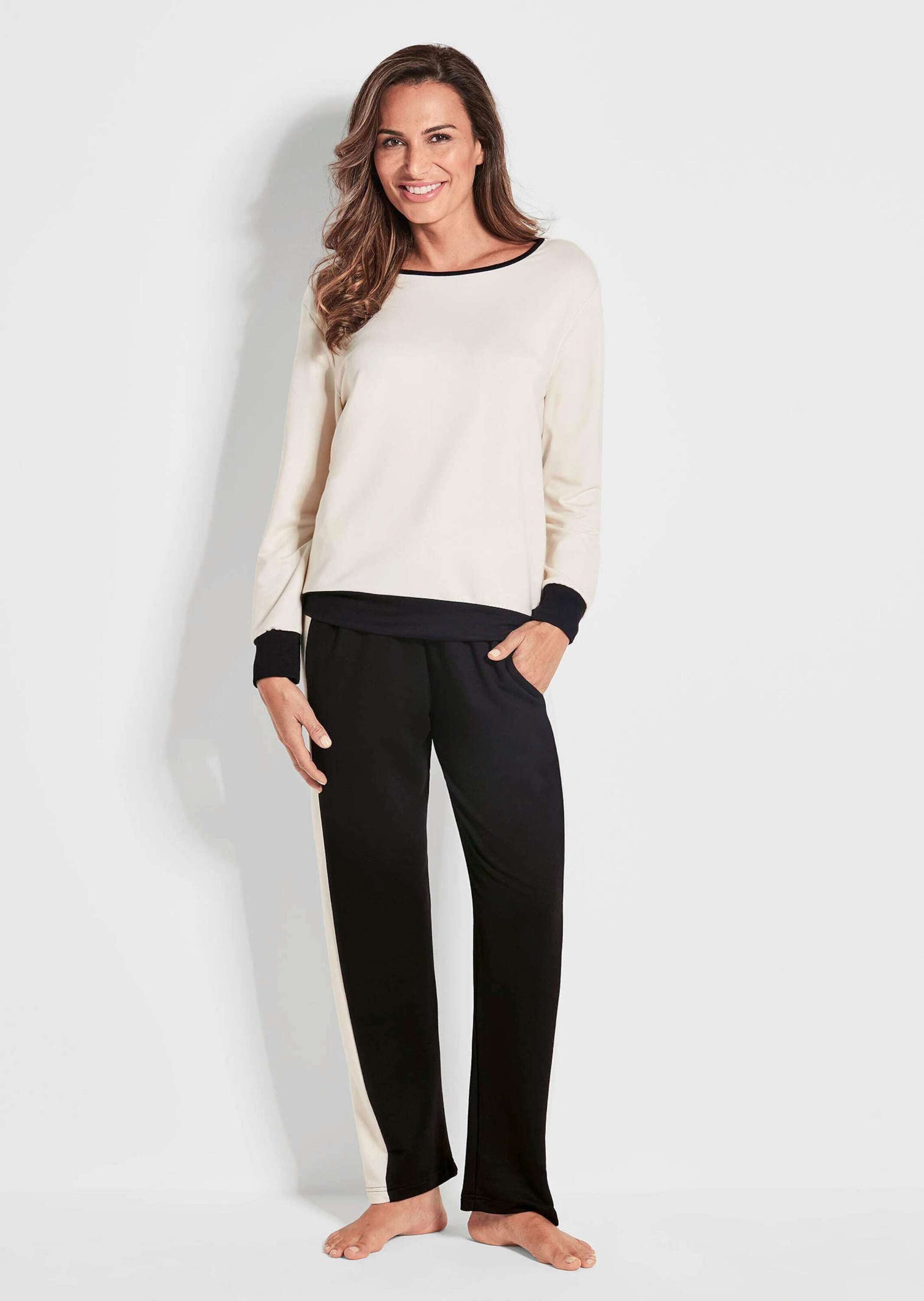 GOLDNER Jogginghose Kurzgröße: Sportive, bequeme Viskose-Stoffhose Lange Jo günstig online kaufen