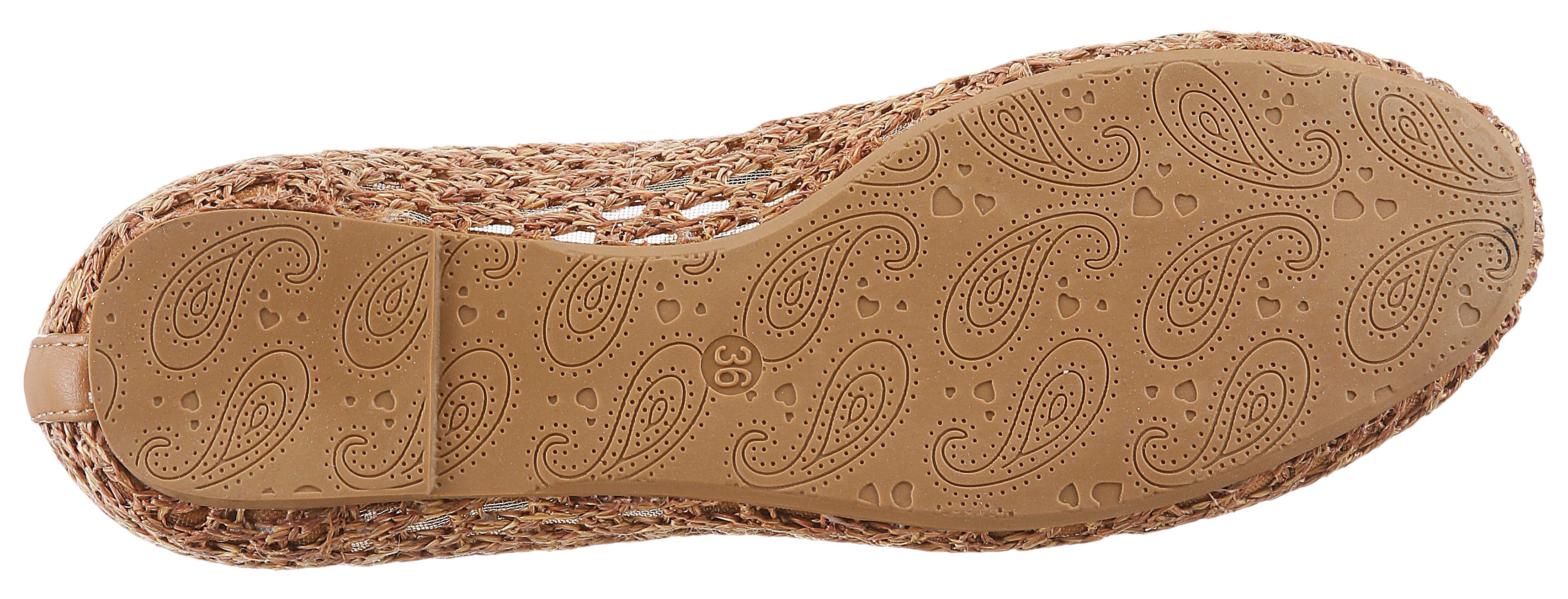 Aniston SHOES Ballerina Loafer, Slipper, Schlupfschuh mit kleiner Schleife- NEUE KOLLEKTION