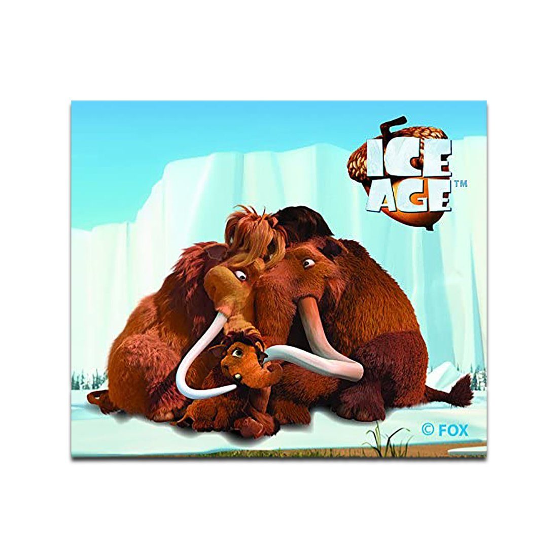 KLEIBER Пластырь Bügelbild, Aufbügler, Applikationen, Patches, Flicken, zum aufbügeln, Polyester, Ice Age Mammoth family - Größe: 7 x 6 cm