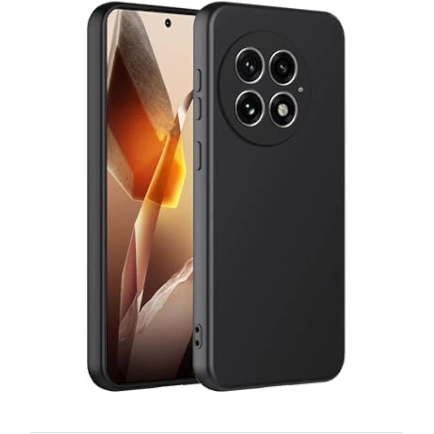 Wigento Handyhülle Für OnePlus 13 Silikon TPU Schutz Hülle Cover Flexibel dünn Schwarz, Stilvolle TPU Hülle, präzise Aussparungen, schützend