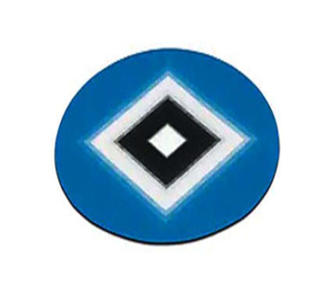 HSV Aufkleber 10er-Set 3D, Wechselbild 8,5cm blau/weiß/schwarz Autoaufkleber
