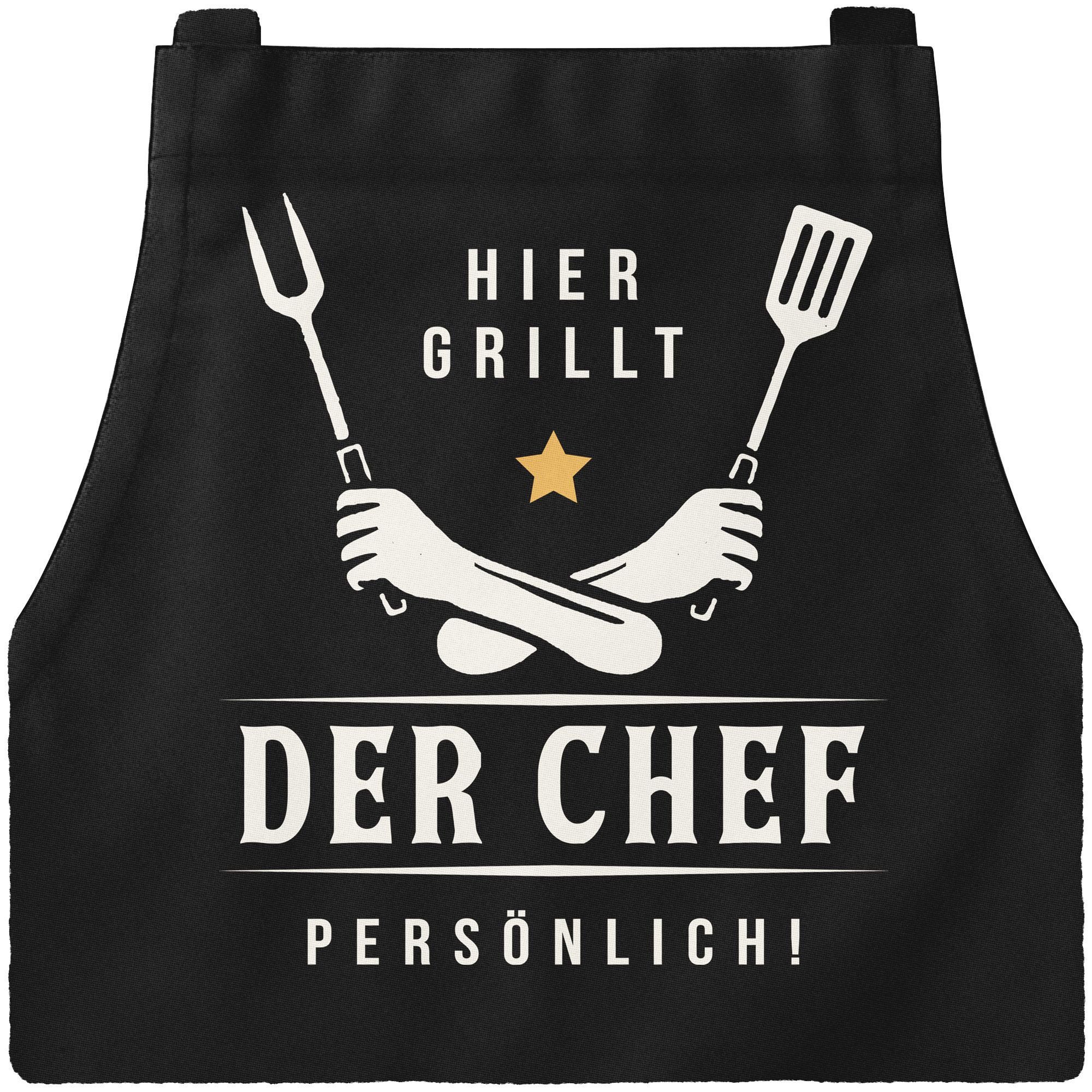 MoonWorks Grillschürze Grillschürze für Männer mit Spruch Grill-Chef Kochsc günstig online kaufen