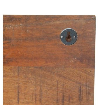 Garderobenleiste Hakenpanel mit Brieffach 56x28x10 cm Schlüsselboard Fundholz (1 St)