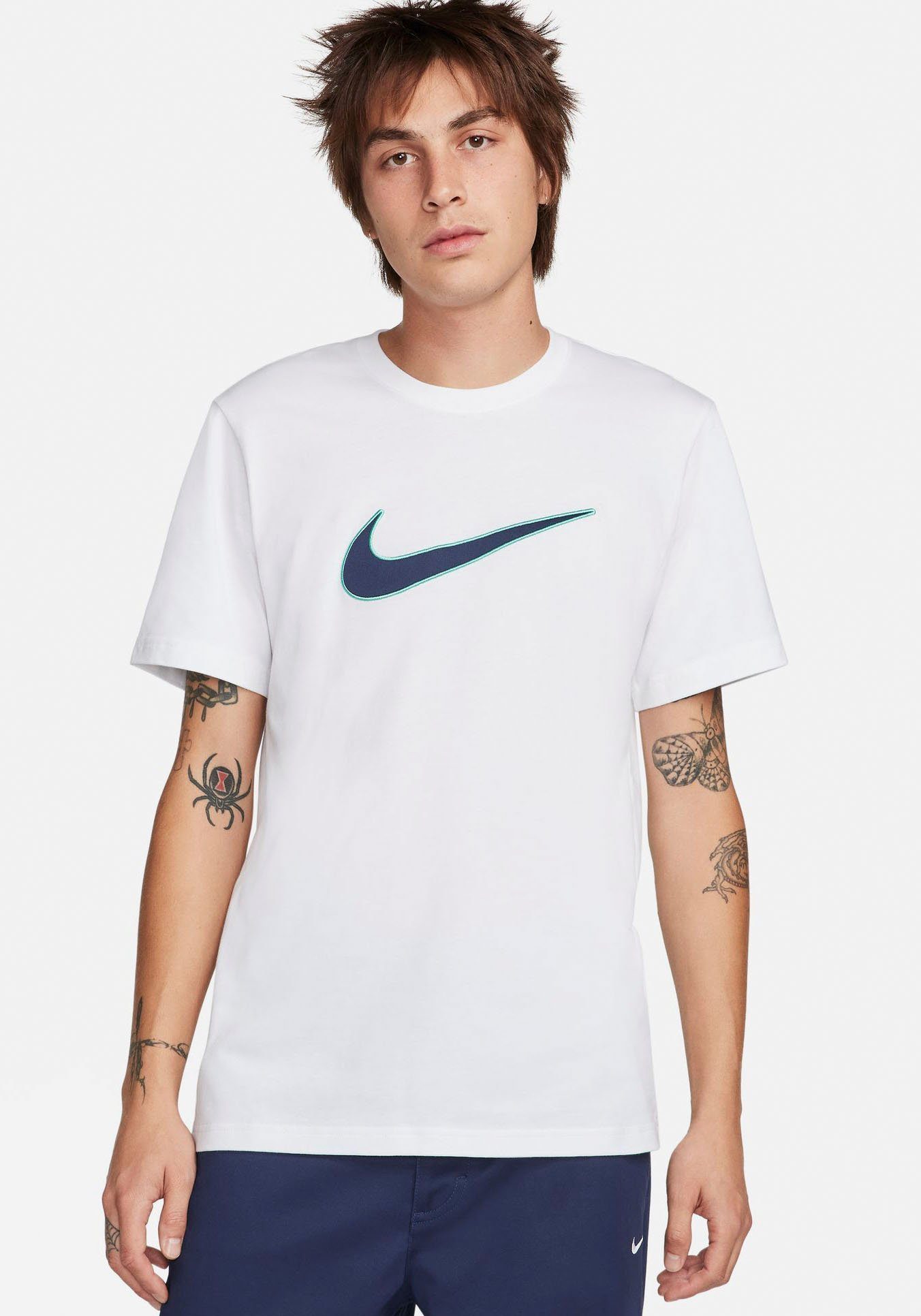 Nike Sportswear T-Shirt M NSW SP SS TOP WHITE/HYPER TURQ