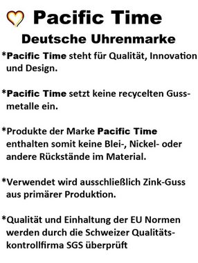 Pacific Time Uhrenarmband Wechselarmband Textil Nylon 16mm mit Einhorn Charms, Gratis Versand