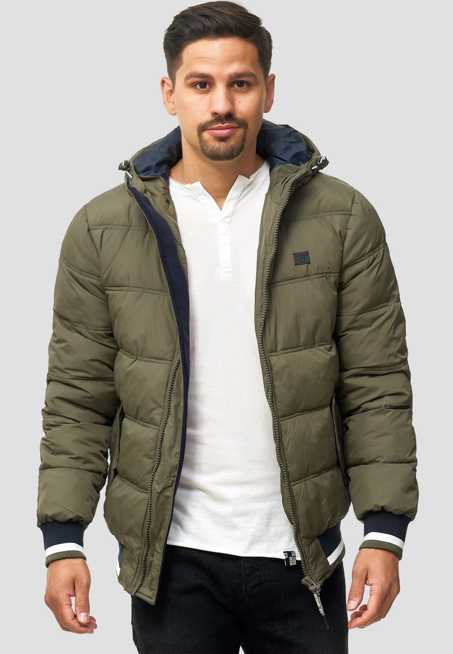 Indicode Steppjacke Herren Bacon Herrenjacke Daunen-Optik günstig online kaufen