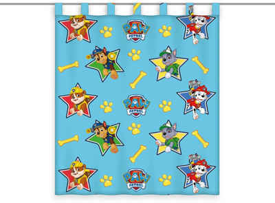 Vorhang Paw Patrol Sterne, PAW PATROL, Schlaufen (1 St), transparent, Voile