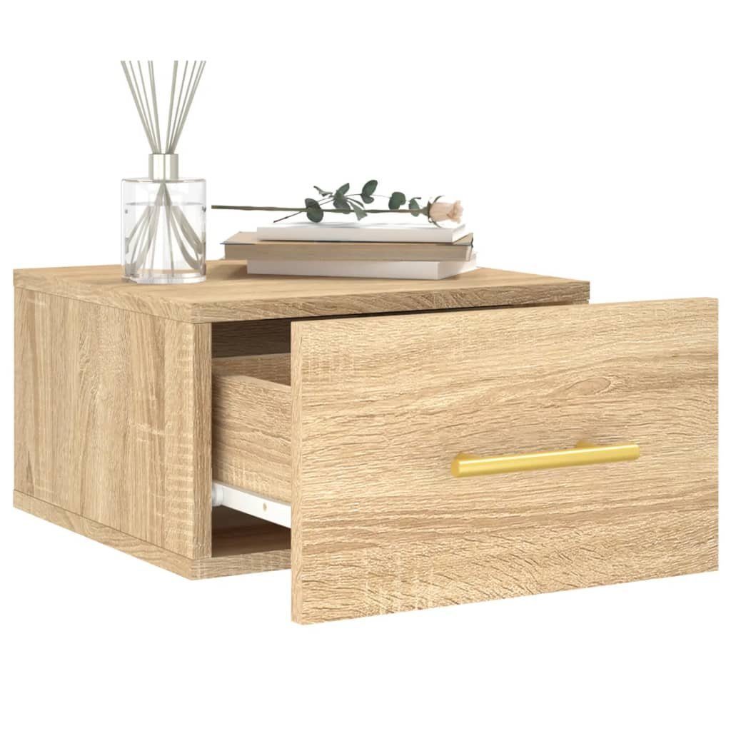 vidaXL (1-St) Sonoma Wand-Nachttisch Fächerschrank Eiche cm 35x35x20 Sonoma-Eiche