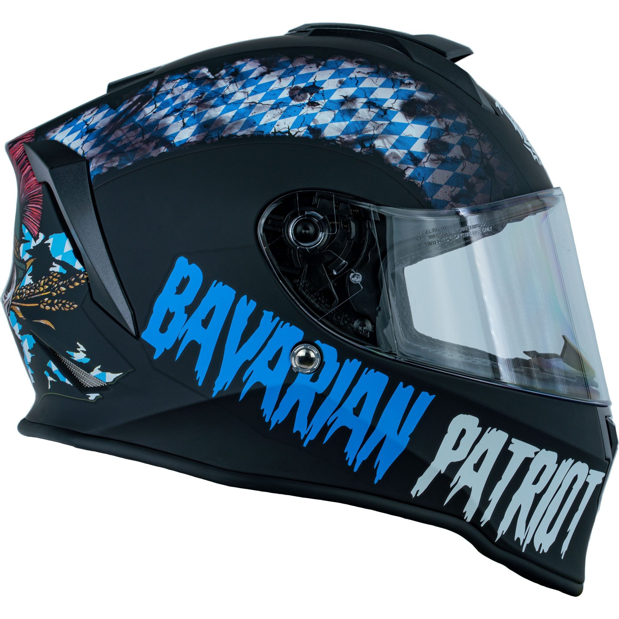 Broken Head Motorradhelm Bavarian Patriot Ltd., Für waschechte Bayern!