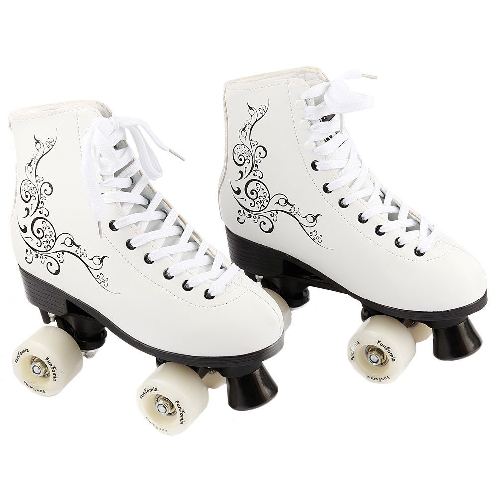 FunTomia Rollschuhe Rollschuhe Discoroller Größen 30-44 Rollerskates Retro Disco Roller Skate