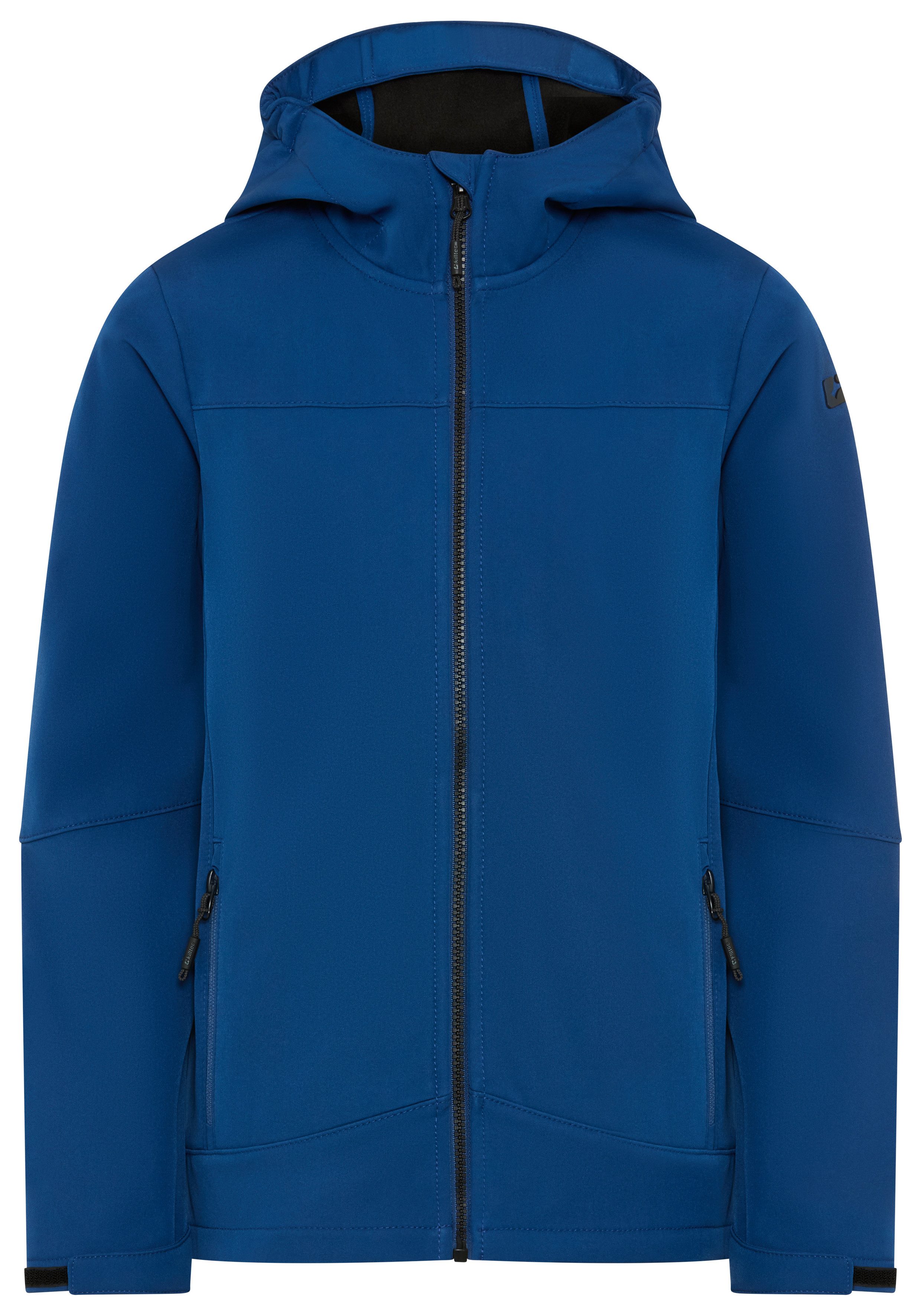 Killtec Softshelljacke BYS SFTSHLL JCKT OT für Kinder, mit Kapuze, hoch geschlossener Ausschnitt, wasserabweisend