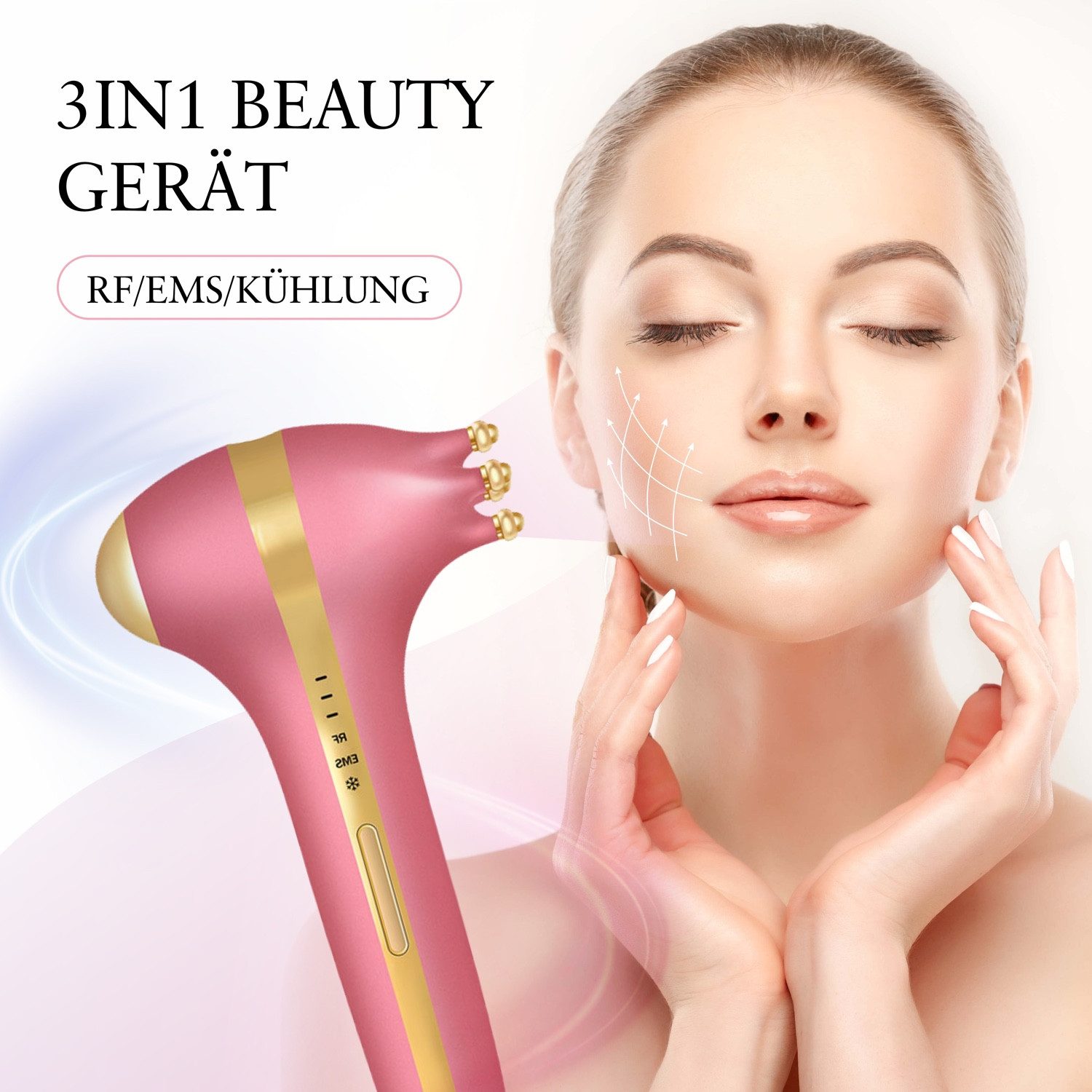 Kosmetikbehandlungsgerät EMS Gerät für Anti-Falten Facelifting Hautstraffung Therapie Beauty