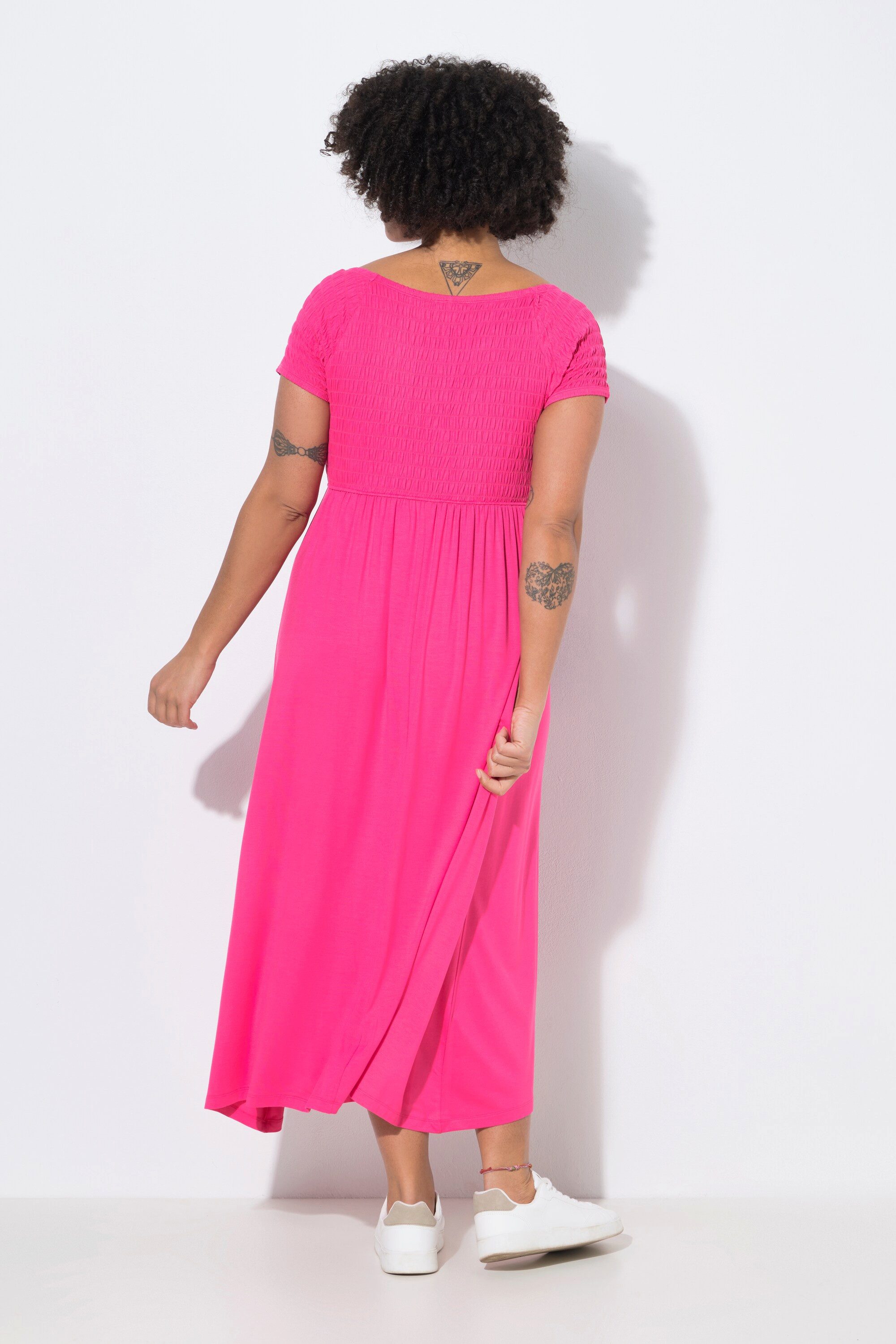 Angel of Style Maxikleid Maxikleid A-Linie Jersey gesmokte Büste