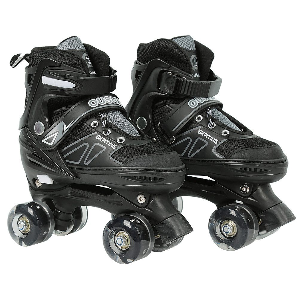 JEOBEST Rollschuhe Verstellbare Rollschuhe für Kinder, Atmungsaktiv Quad Skates, Für Mädchen und Jungen, Weihnachts Geschenke, Größen 27-37 – Bild 2 von 5