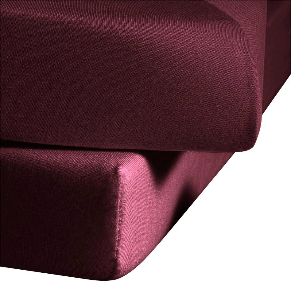 fleuresse Betttuch Colours, Mako-Satin, Gummizug: ohne, günstig online kaufen