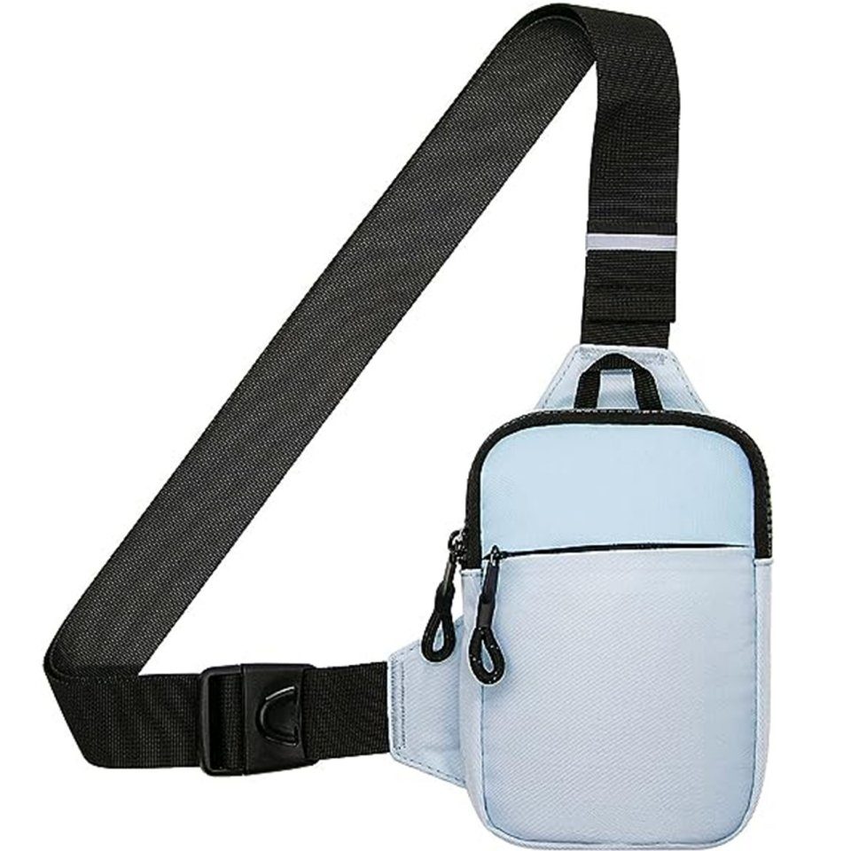 REDOM Schultertasche Brusttasche Sling Schulter Rucksack Rucksäcke Crossbody Umhängetasche (Herren und Damen 22 x 17 x 3 cm oder 19 x 13 x 3 cm, Geldgürtel, Sport, Sporttasche, Handytasche, Unisex), für Outdoor Camping Reisen Wandern Radfahren Multipurpose Tagepacks