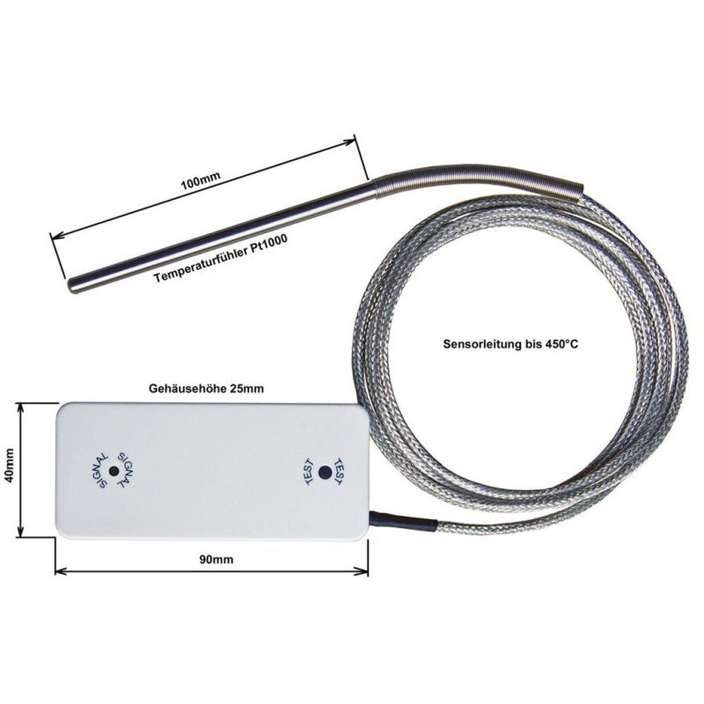 BROKO BROKO TEMP(SG) - DIBt GEPRÜFT Smarter Kontaktsensor, Abluftschalter - Kamine und Dunstabzugshauben