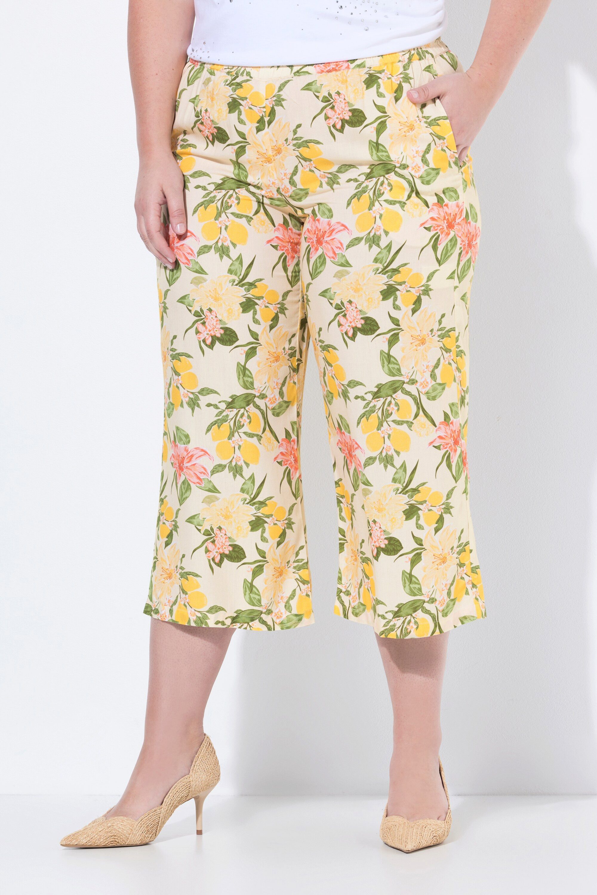MIAMODA Culotte Culotte weites Bein Schleifenmuster