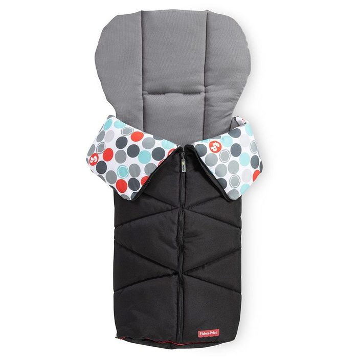 Fisher-Price® Fußsack Black Winter - Fußsack Baby für Buggy und Kinderwagen