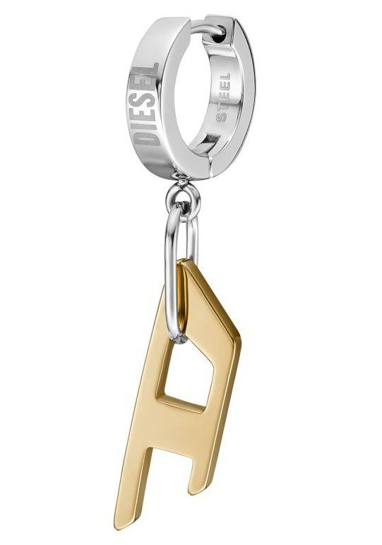 Diesel Single-Creole Schmuck Edelstahl Ohrschmuck Ohrringe günstig online kaufen