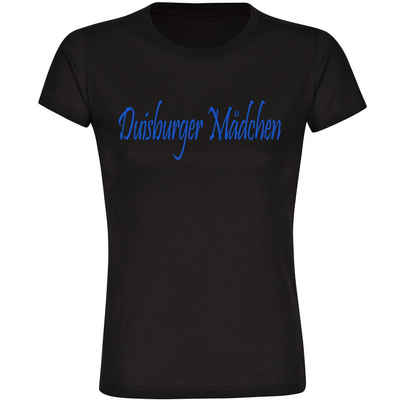multifanshop T-Shirt Damen Duisburg - Duisburger Mädchen - Frauen