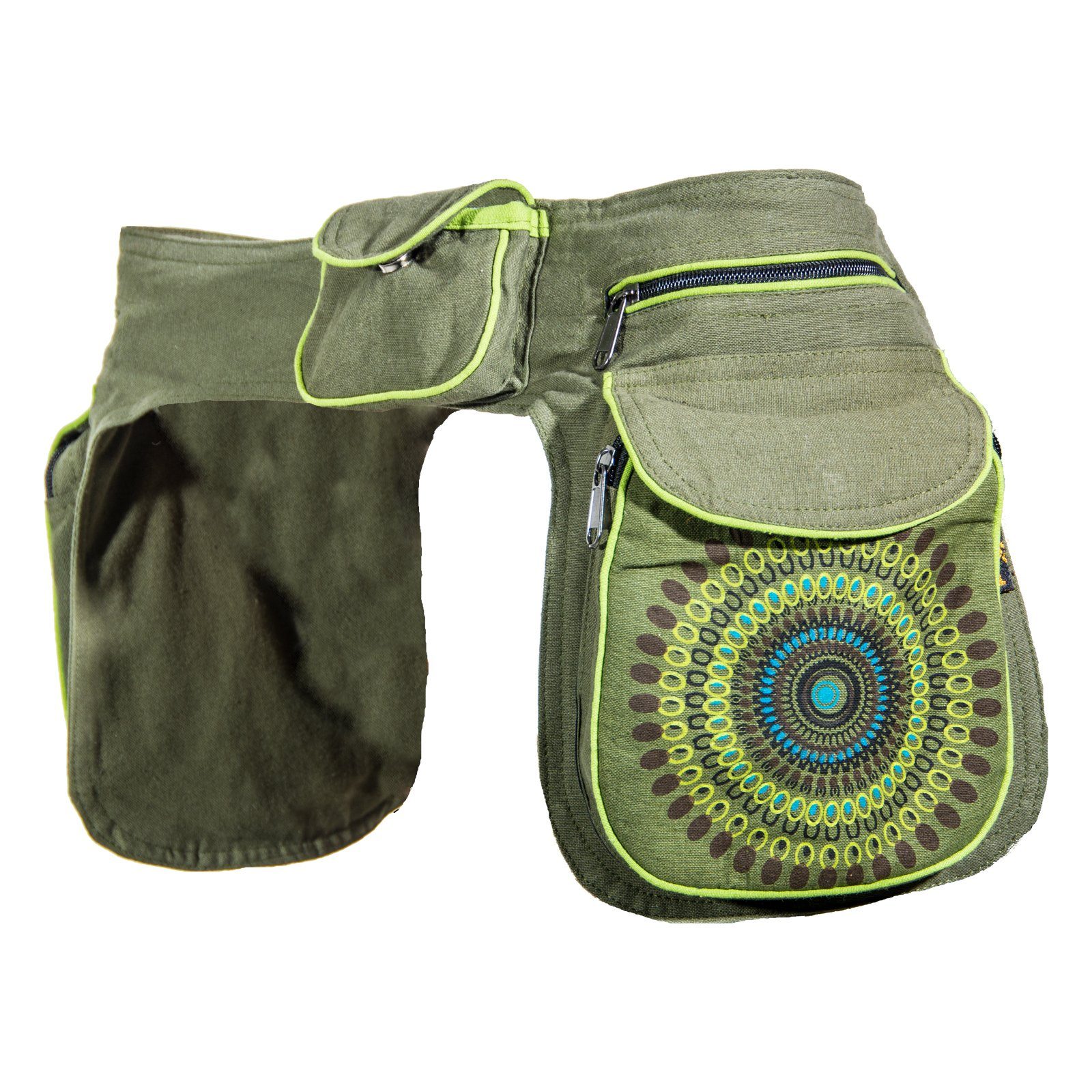 KUNST UND MAGIE Bauchtasche Kunst&Magie Unisex doppel Bauchtasche Gürteltasche Festivaltasche