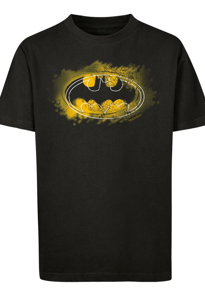 F4NT4STIC T-Shirt DC Comics Batman Spray Logo Unisex Kinder,Premium Merch, Jungen,Mädchen,Bedruckt