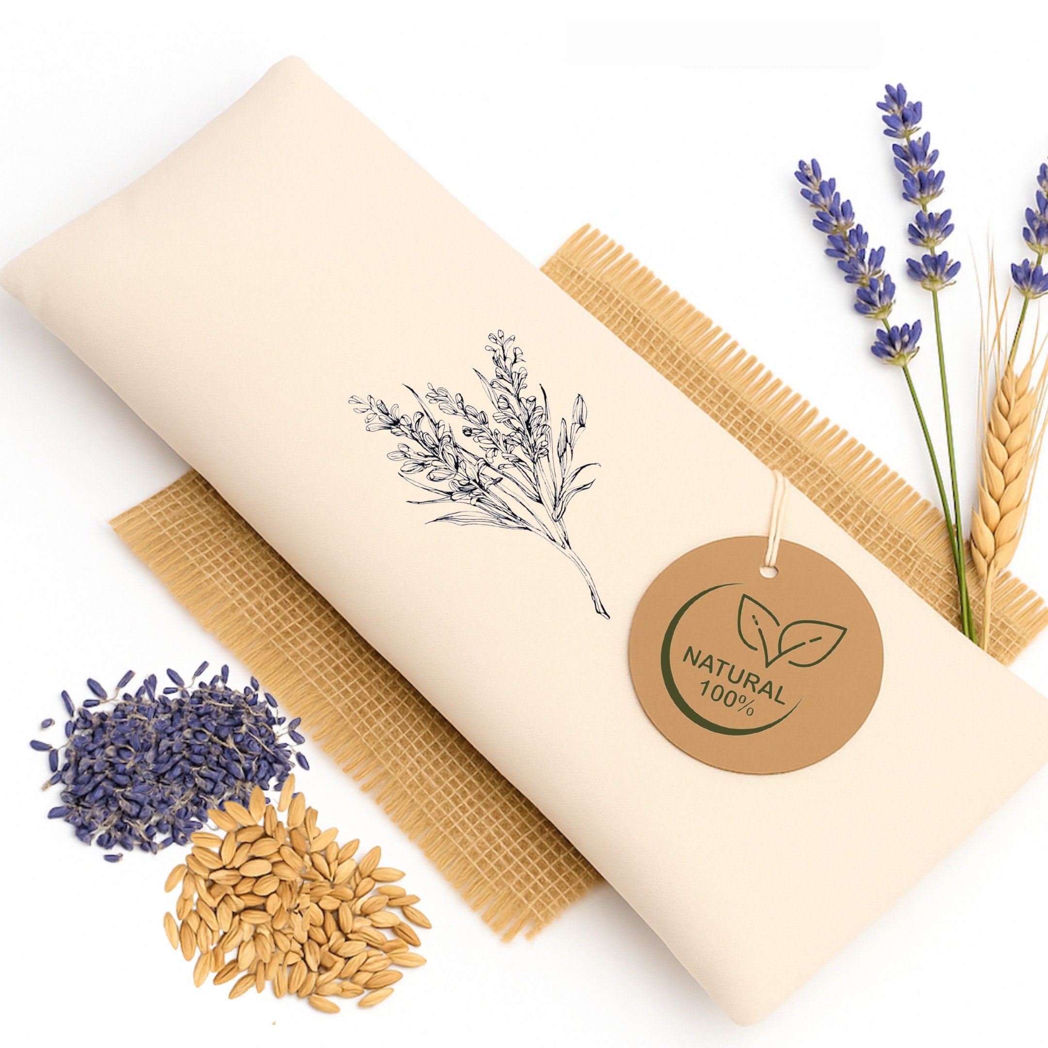 Strauss Home Грелки Lavendelkissen, (1-tlg), Für die Mikrowelle und den Backofen, mit zartem Lavendelaroma