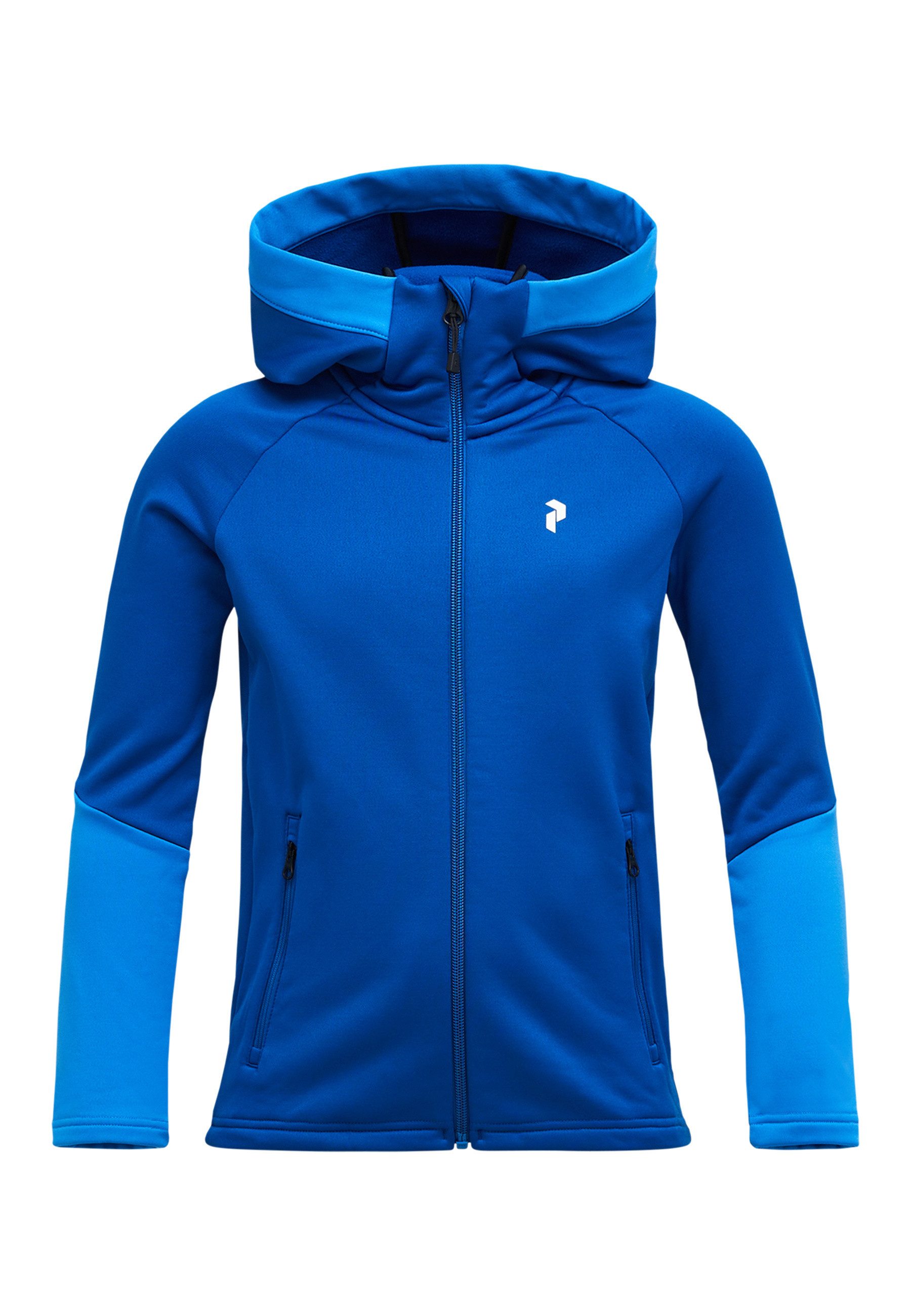 Peak Performance Fleecejacke Jr Rider Essentials Midlayer Zip Hood mit sportivem Design