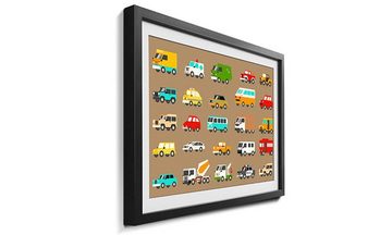 WandbilderXXL Bild mit Rahmen Funny Cars, Kinder Motive, Wandbild, in 4 Größen erhältlich