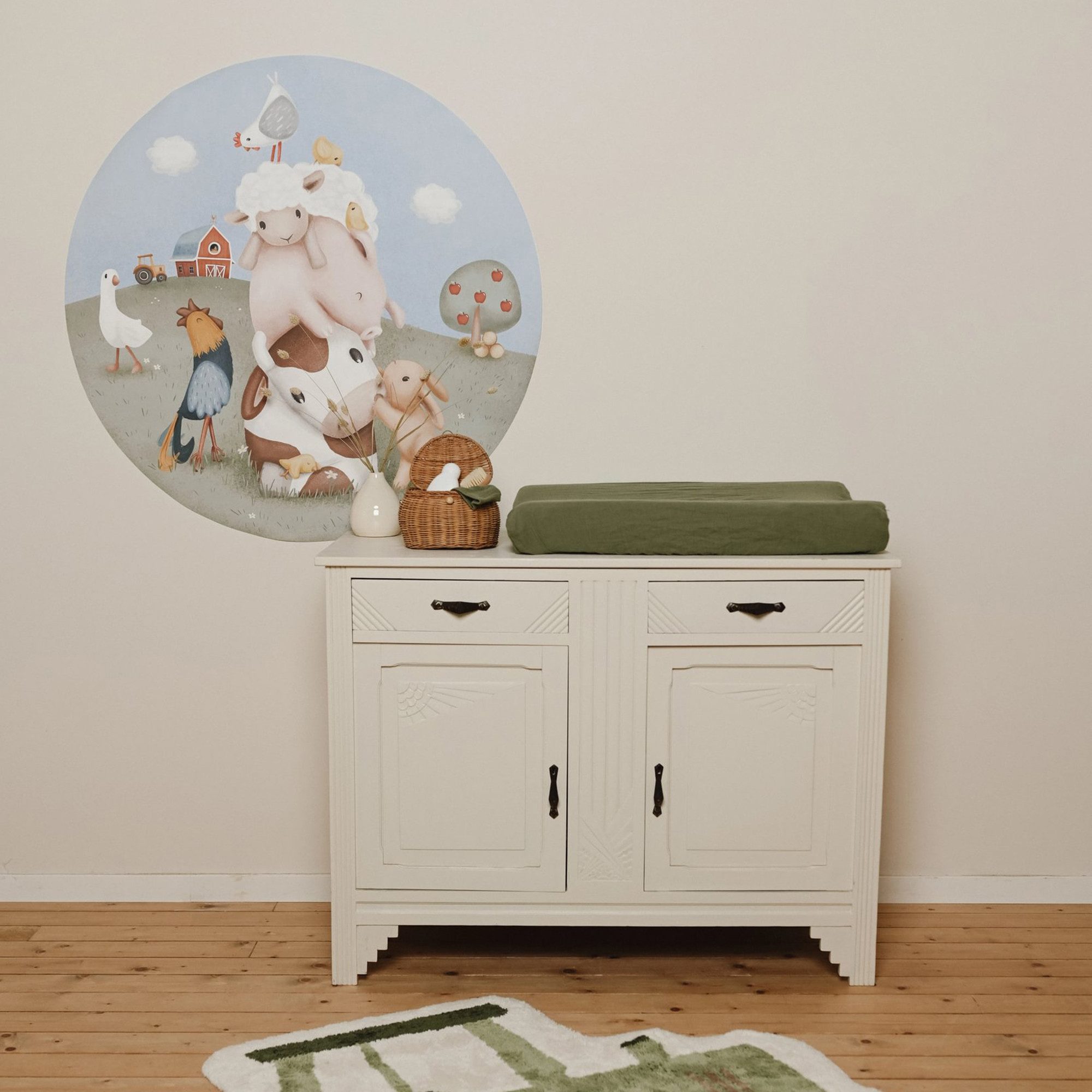 LITTLE DUTCH Wandtattoo Wandsticker XL Little Farm (100x100cm) (1 St)