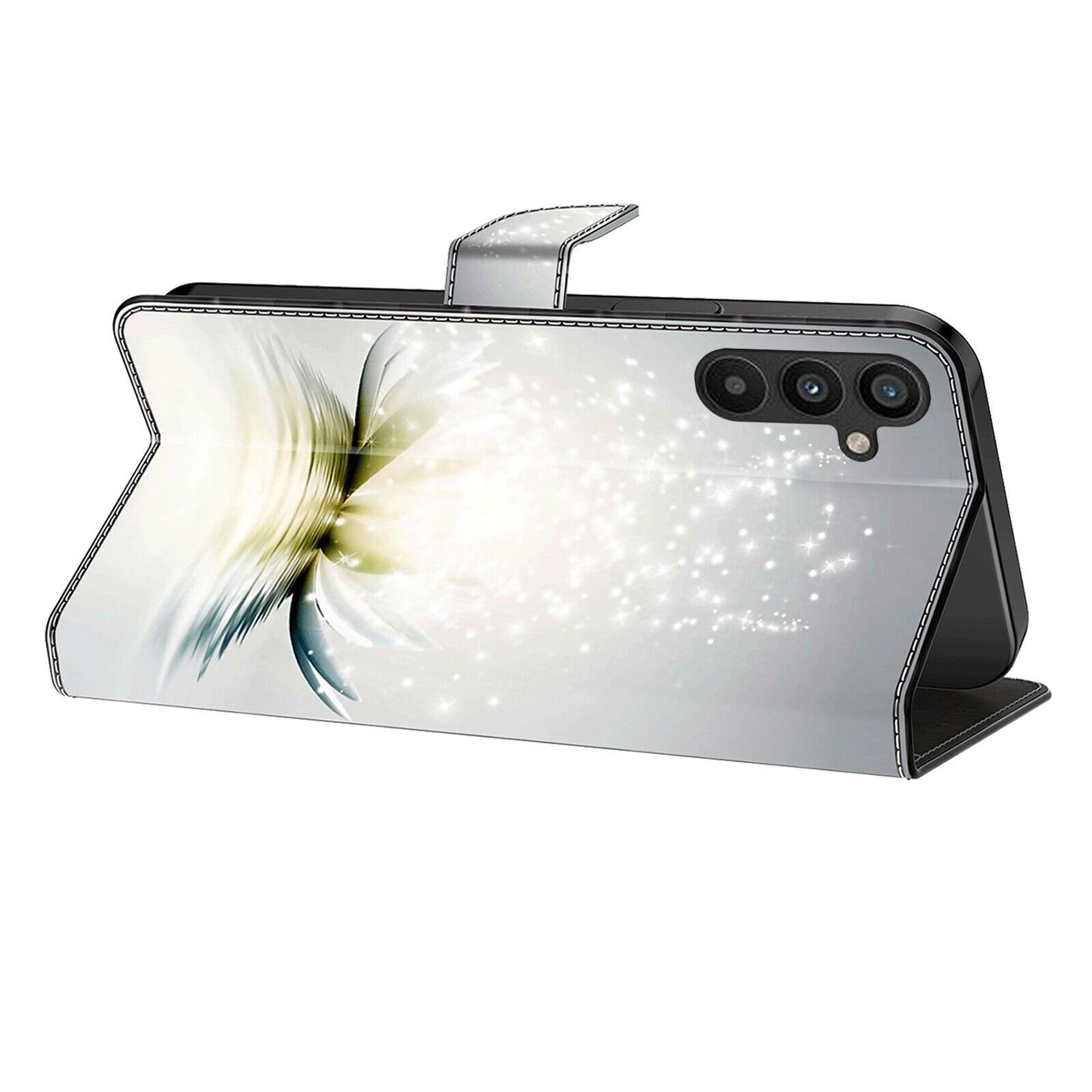 CLM-Tech Handytasche für Samsung Galaxy A27 5G Klapphülle aus PU-Leder (1-tlg., Flip Case), Magnetverschluss, Standfunktion und Kartenfächer – Bild 5 von 5