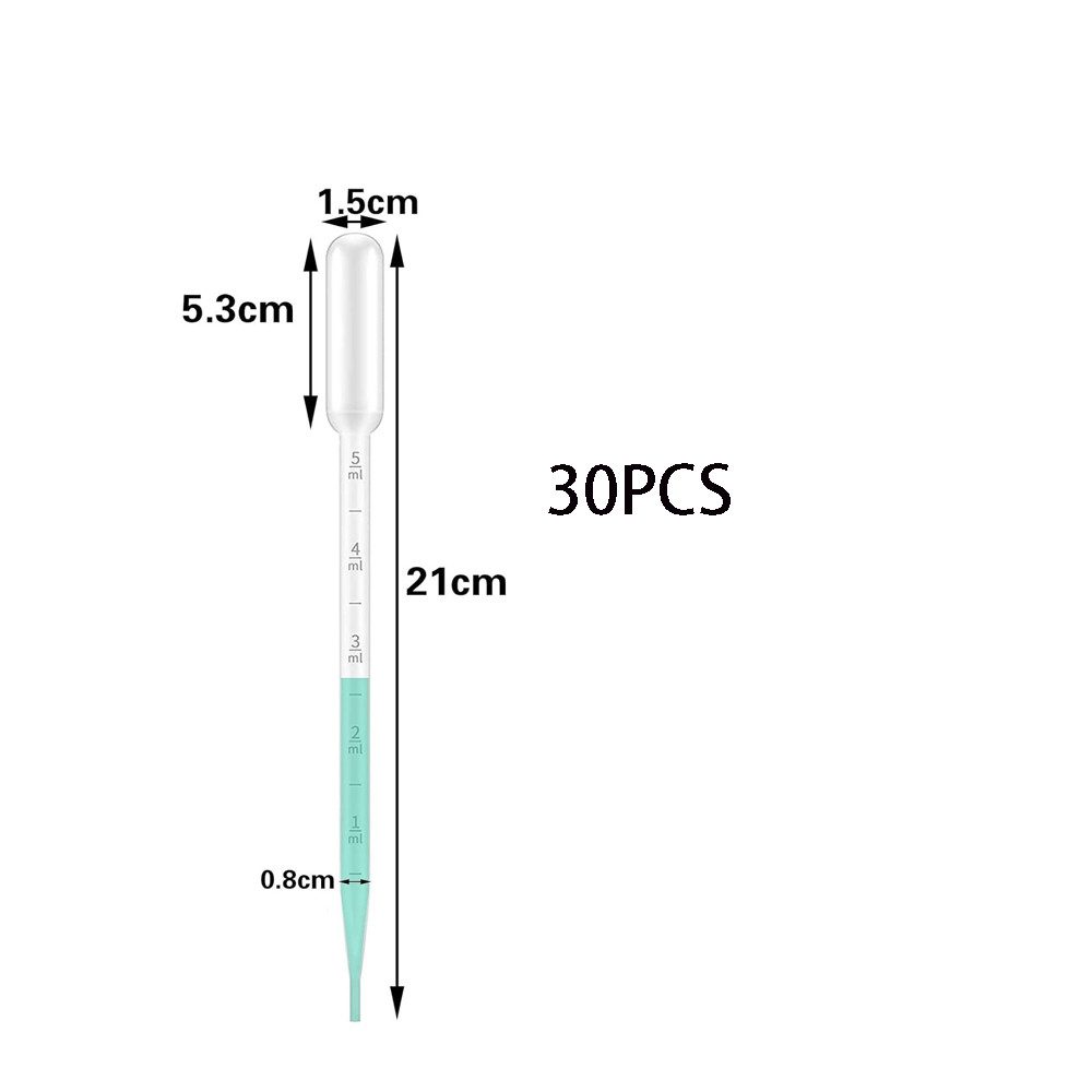 FELIXLEO Pipettenflasche 30 Stück Pipette,Pipetten Plastik,Pimpette,Transferpipetten aus (30 St)