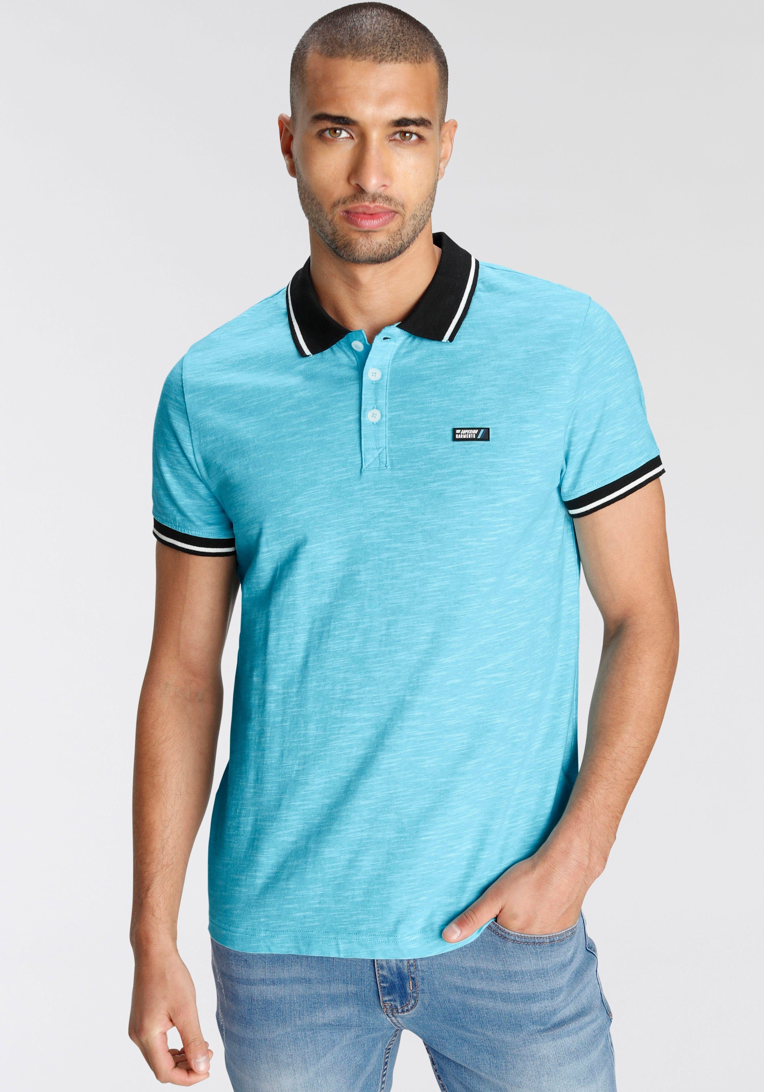 AJC Poloshirt Kurzarm, schmal geschnitten, Polokragen, günstig online kaufen