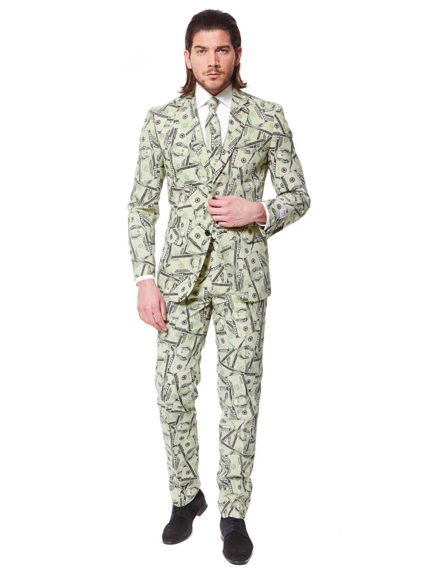 Opposuits Partyanzug Cashanova Anzug Dollar Kostüm - Karneval Halloween, Ausgefallene Anzüge für coole Männer