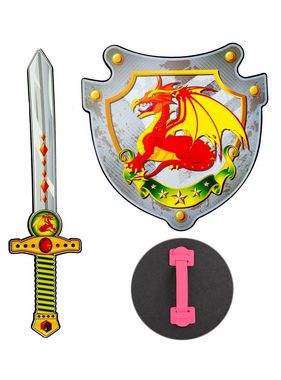 Widdmann Kostüm Drachenritter Schwert & Schild, Damit bist Du im Kampf gegen den Drachen bestens gerüstet!