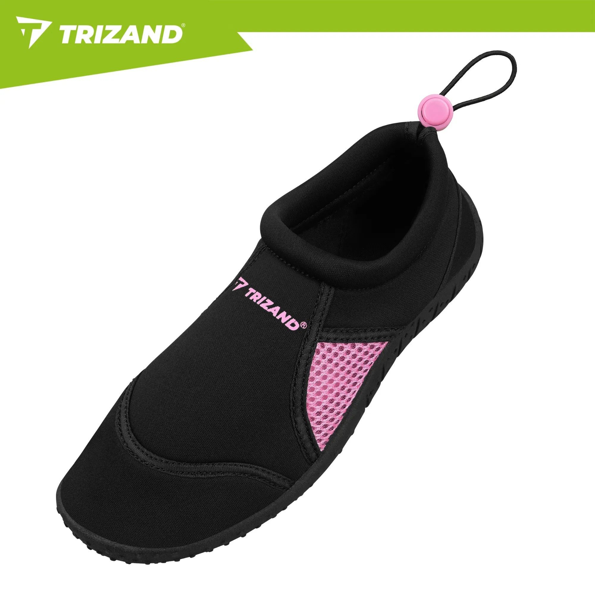 Trizand Badeschuh Neoprenschuh Strandschuh Wasserschuh (Spar-Set, 1-tlg., 39) rutschfeste Sohle, 5 mm, schnelltrocknend, Kordelzug