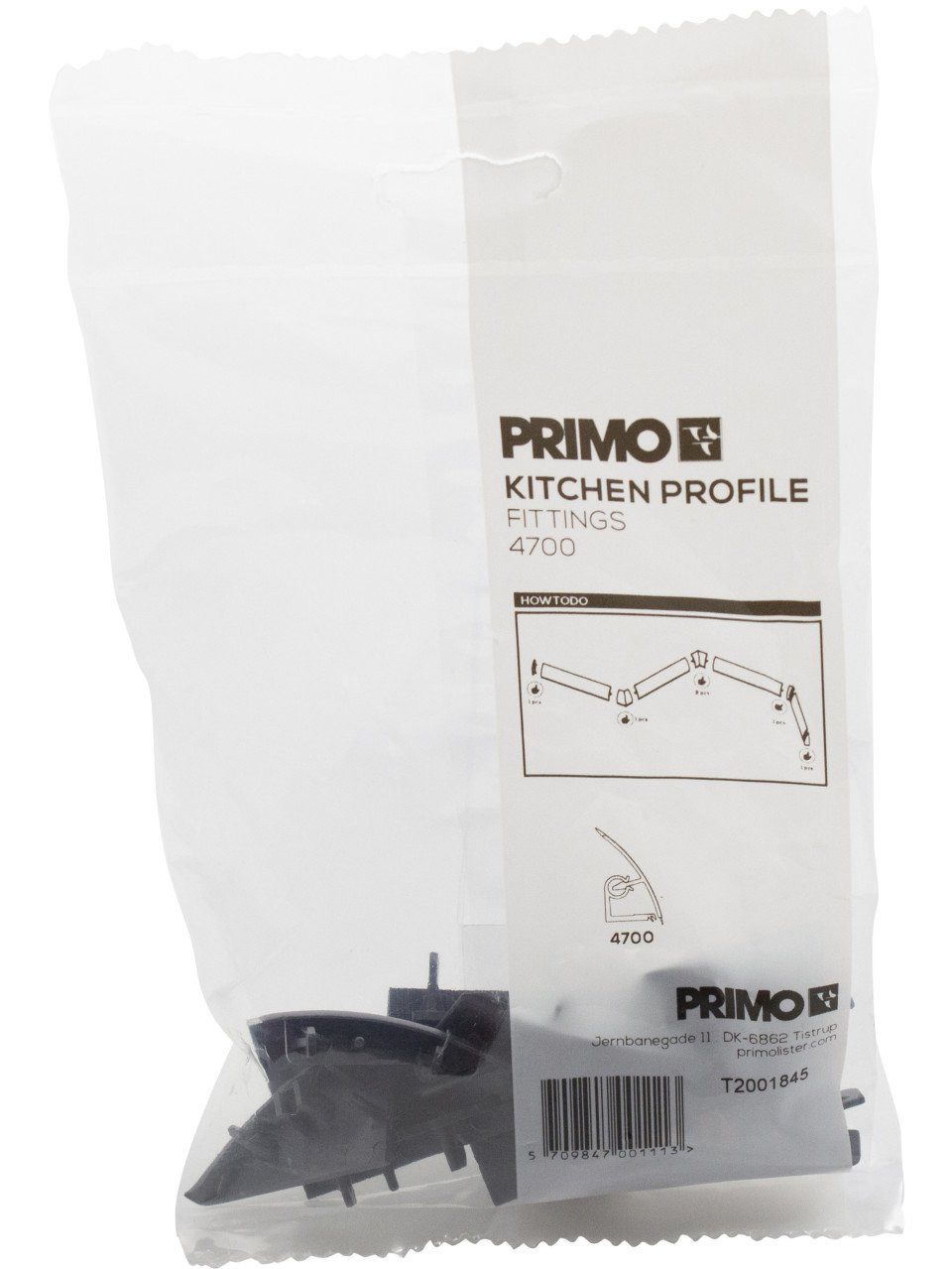 Primo Abschlussleiste Primo Eck- und Endstücke für Küchenwandprofil, Kunststoff